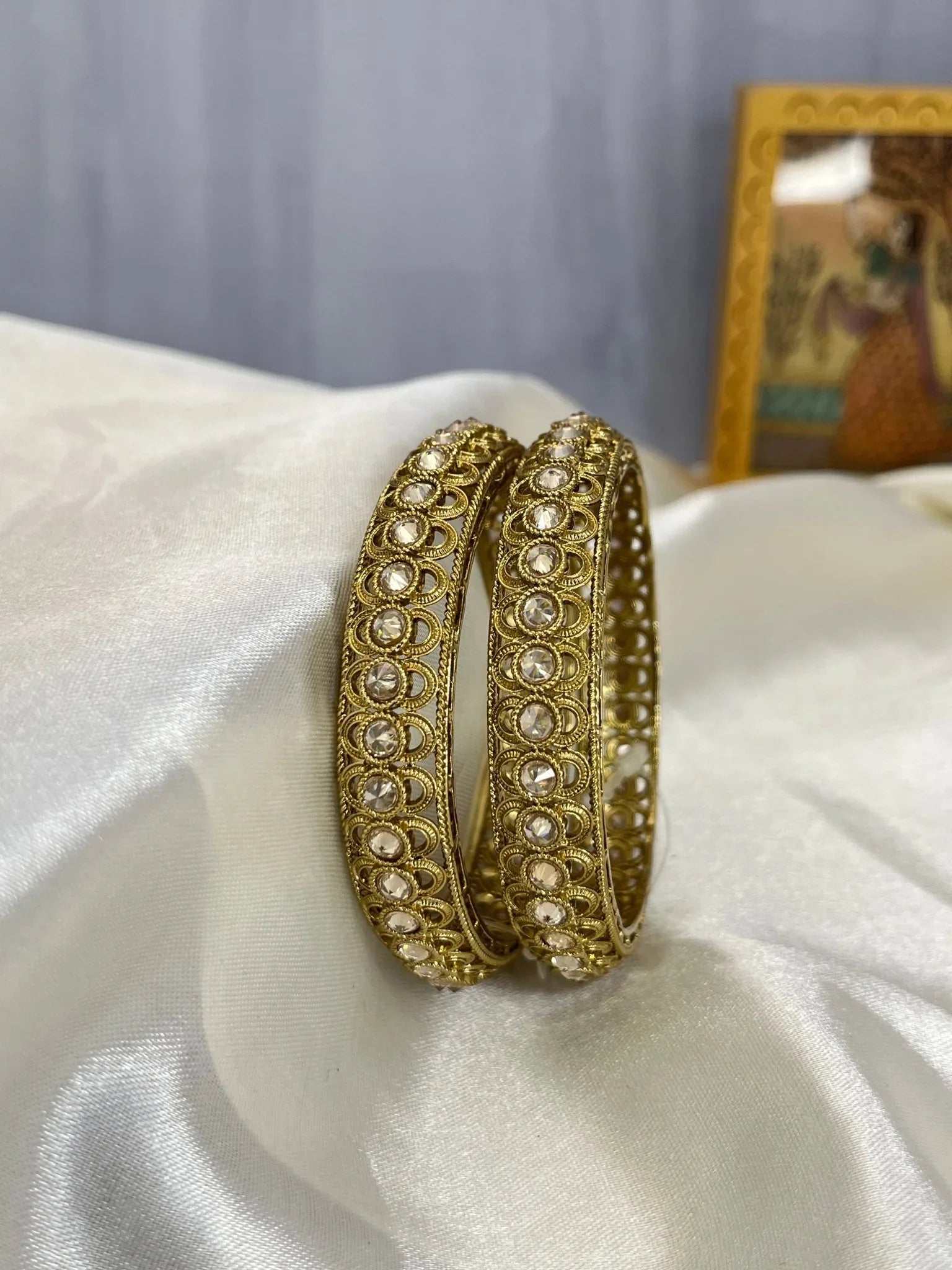 Antique Polki Bangles 1037 - Mahilas
