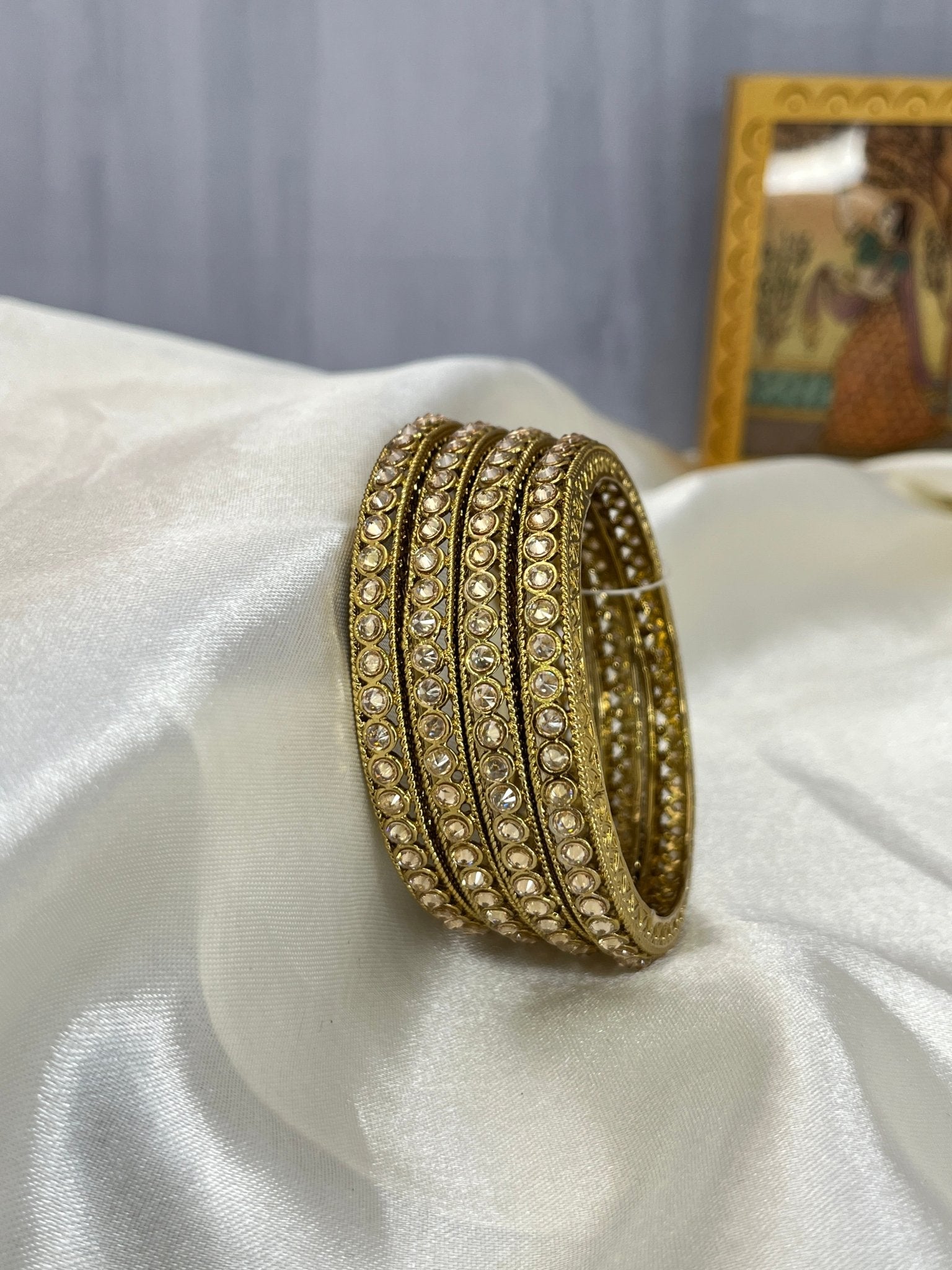 Antique Polki Bangles 1039 - Mahilas