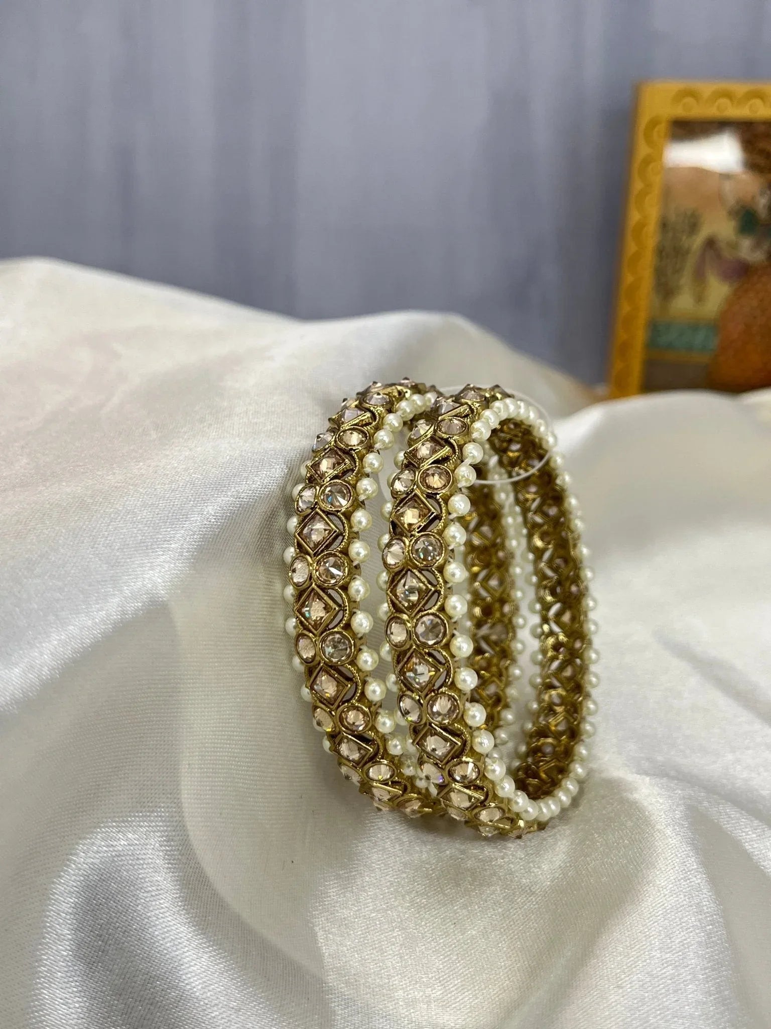 Antique Polki Bangles 1042 - Mahilas