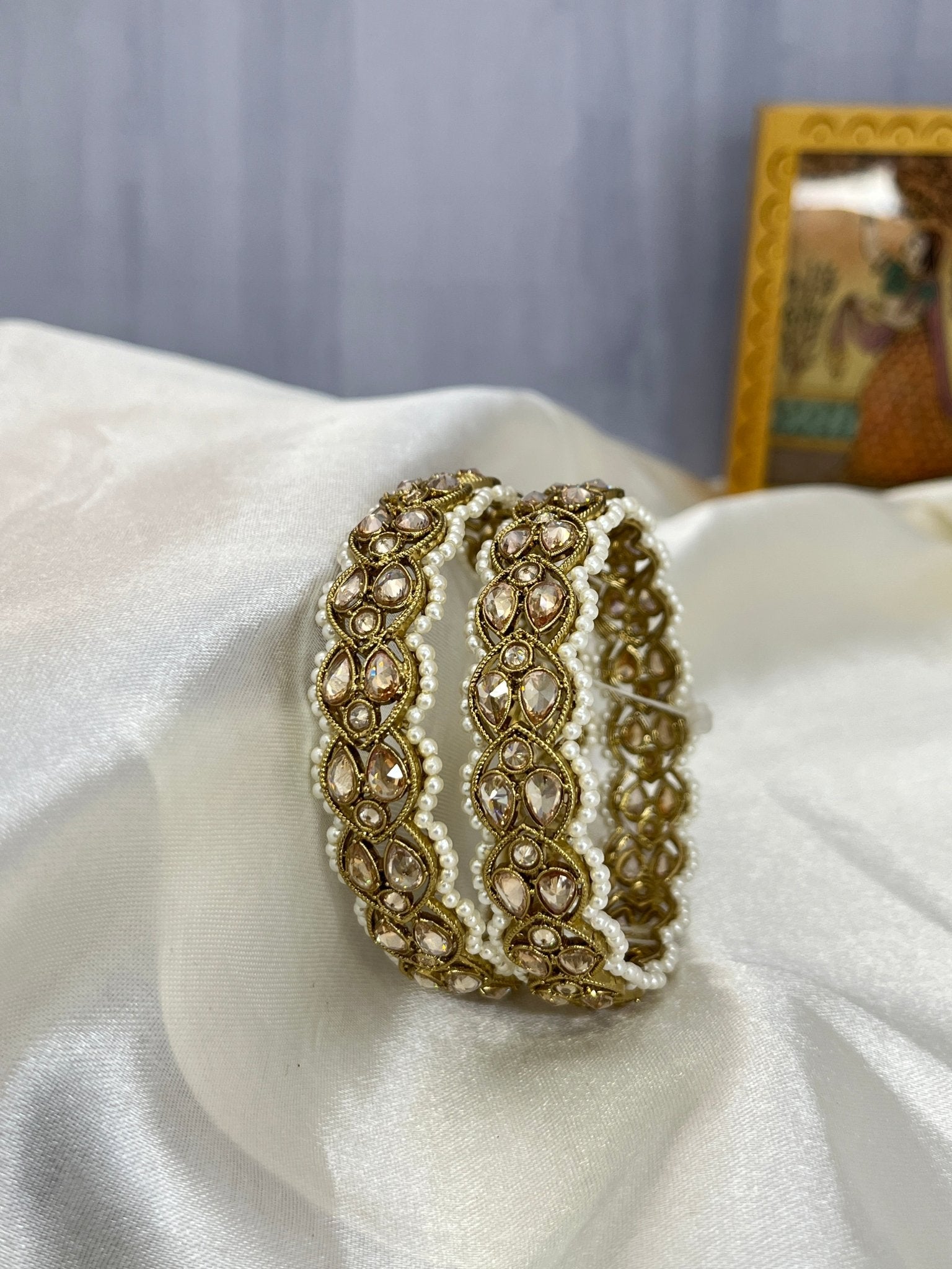 Antique Polki Bangles 1042 - Mahilas