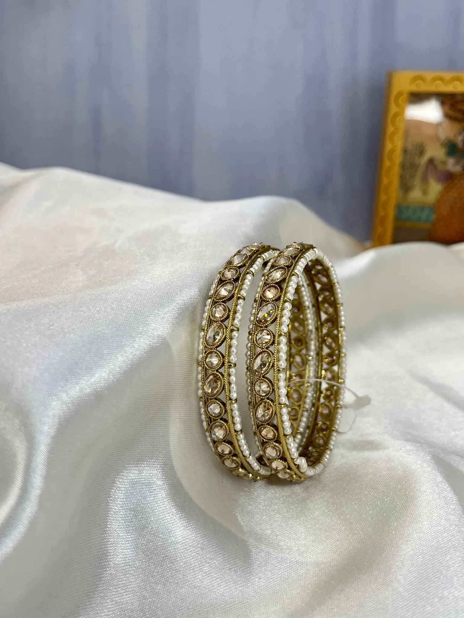 Antique Polki Bangles 1045 - Mahilas