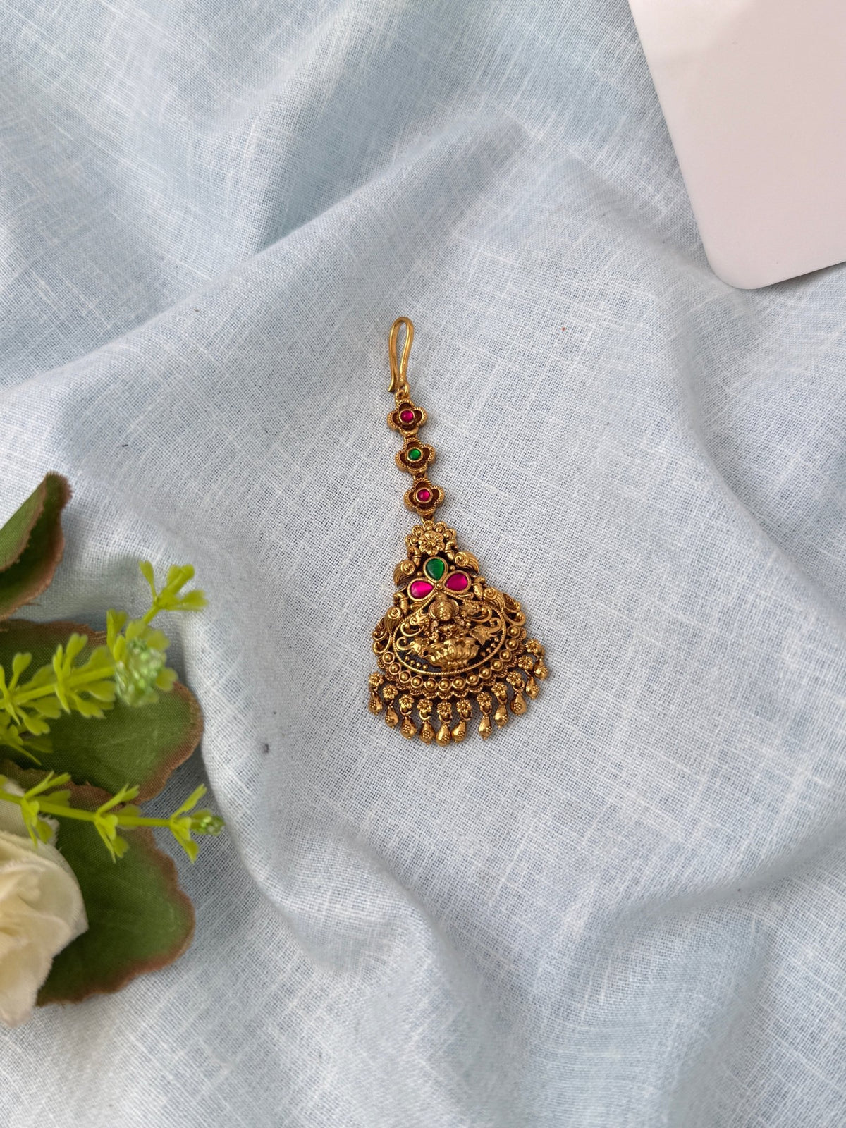 Antique Premium Lakshmi Maang Tikka| M0148 A - Mahilas