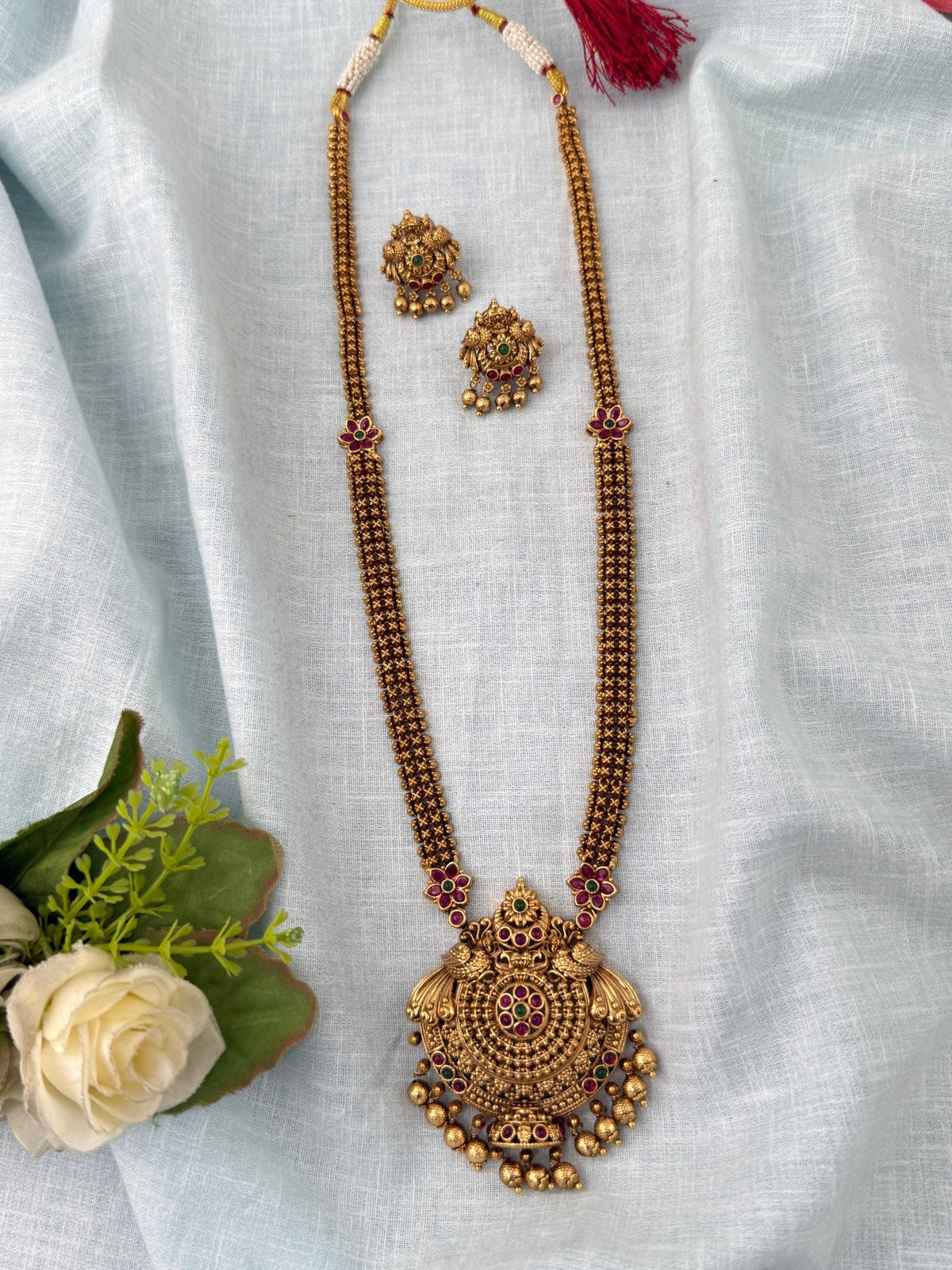 Antique Premium Necklace Long Set| N1170 - Mahilas