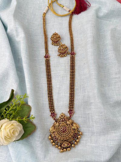 Antique Premium Necklace Long Set| N1171 - Mahilas
