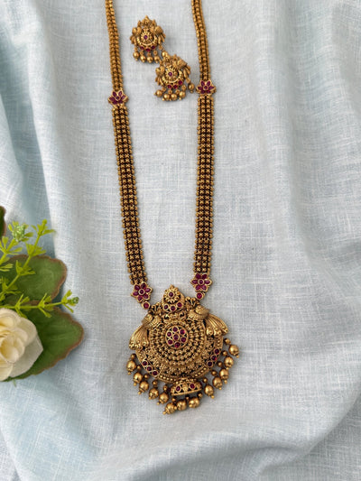 Antique Premium Necklace Long Set| N1171 - Mahilas
