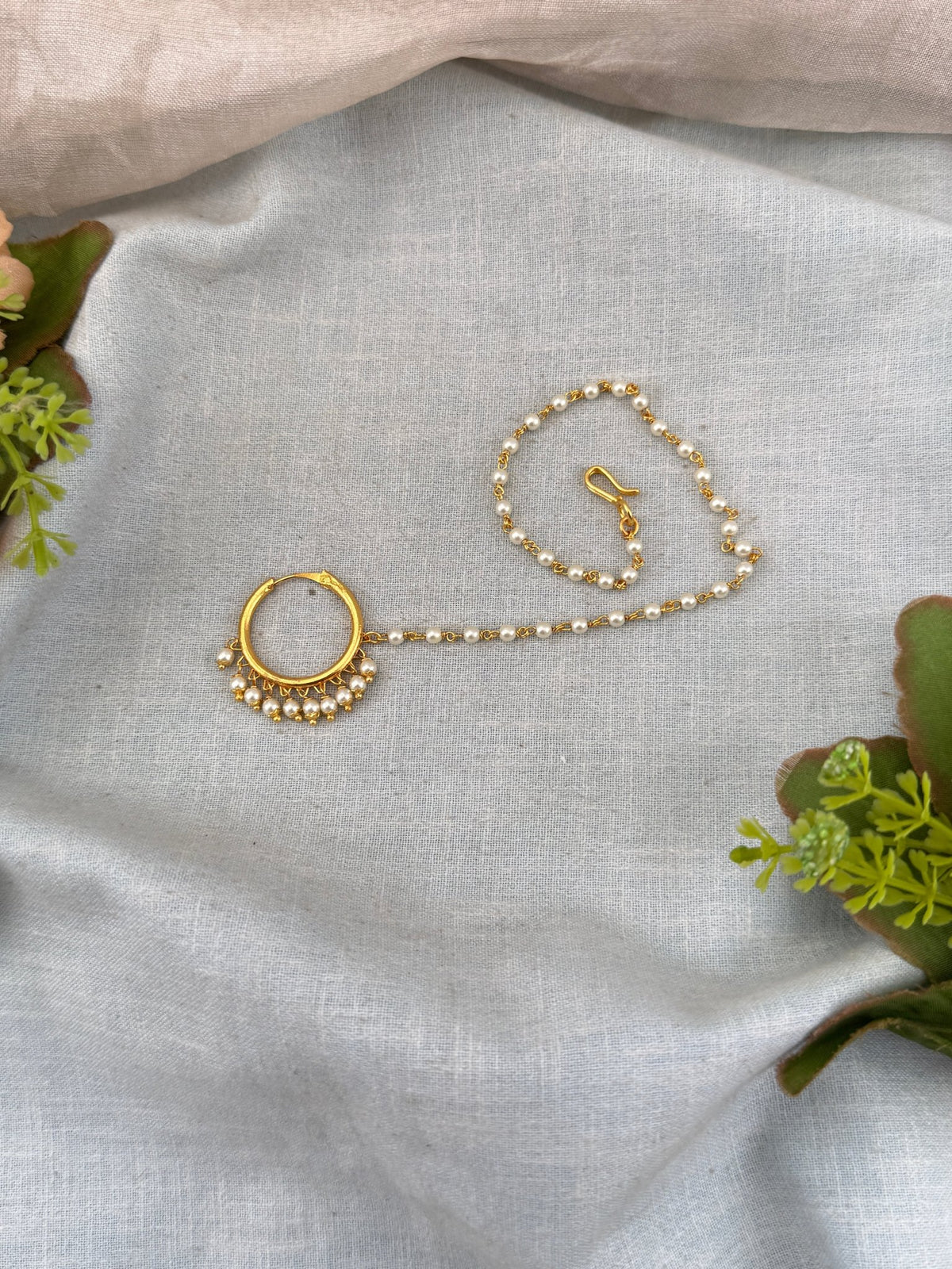 Antique Pressing Nose Pin | O0051 - Mahilas