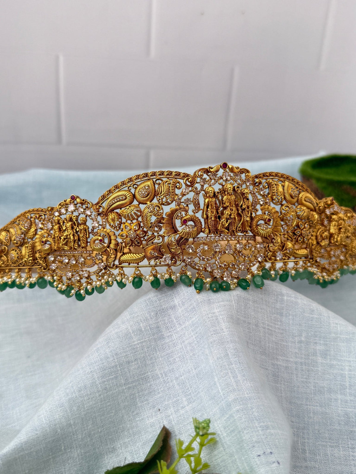 Antique Ram Parivar Grand Vaddanam Kamarbandh | V0107 - Mahilas