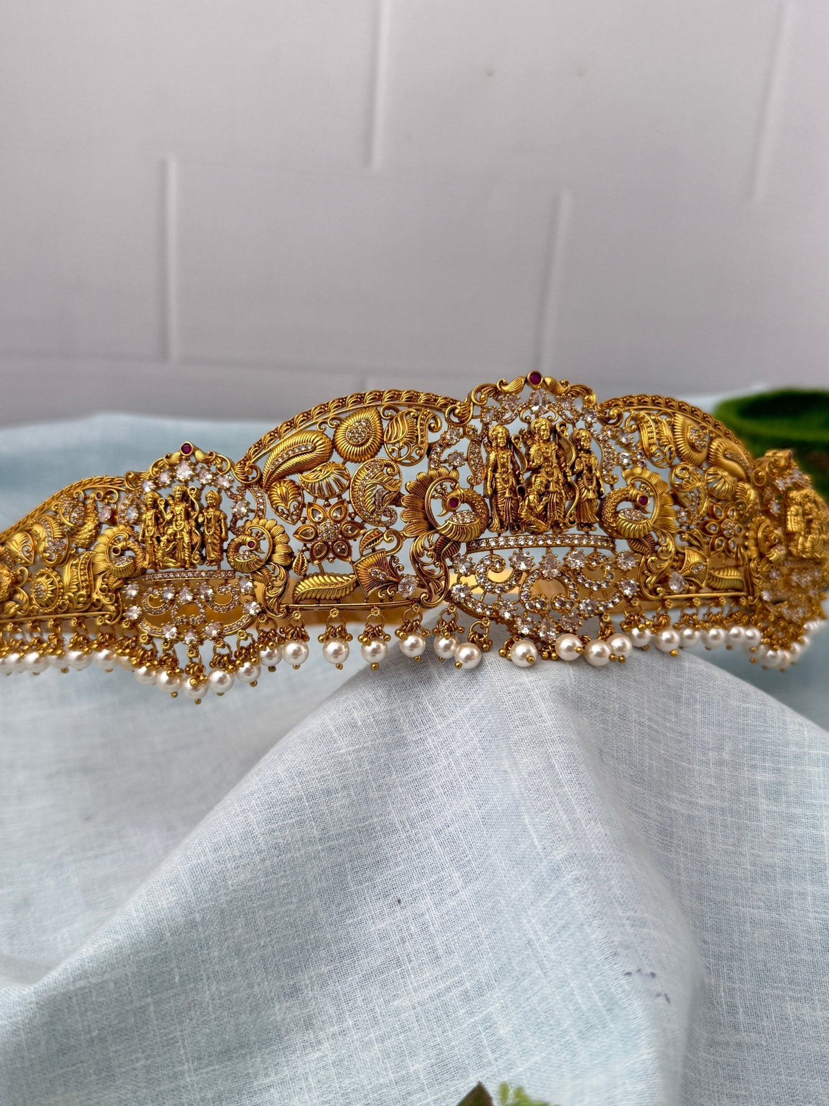 Antique Ram Parivar Grand Vaddanam Kamarbandh | V0110 - Mahilas
