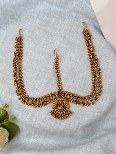 Antique Royal Maang Tikka Set| M0941 - Mahilas