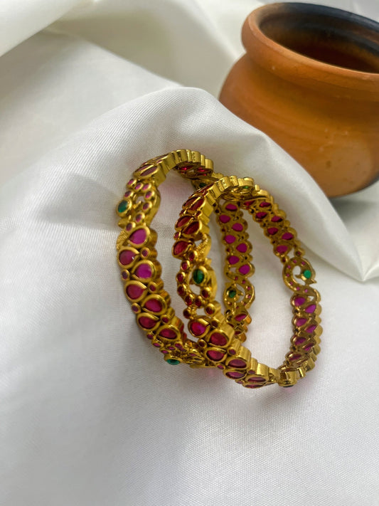 Antique Ruby Bangle 1030 - Mahilas