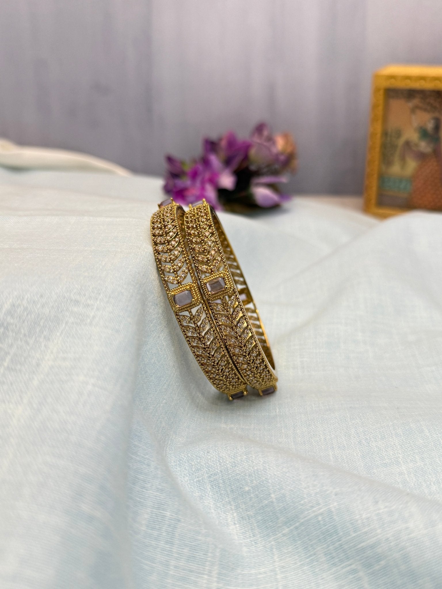 Antique Stone Bangles 6885 - Mahilas