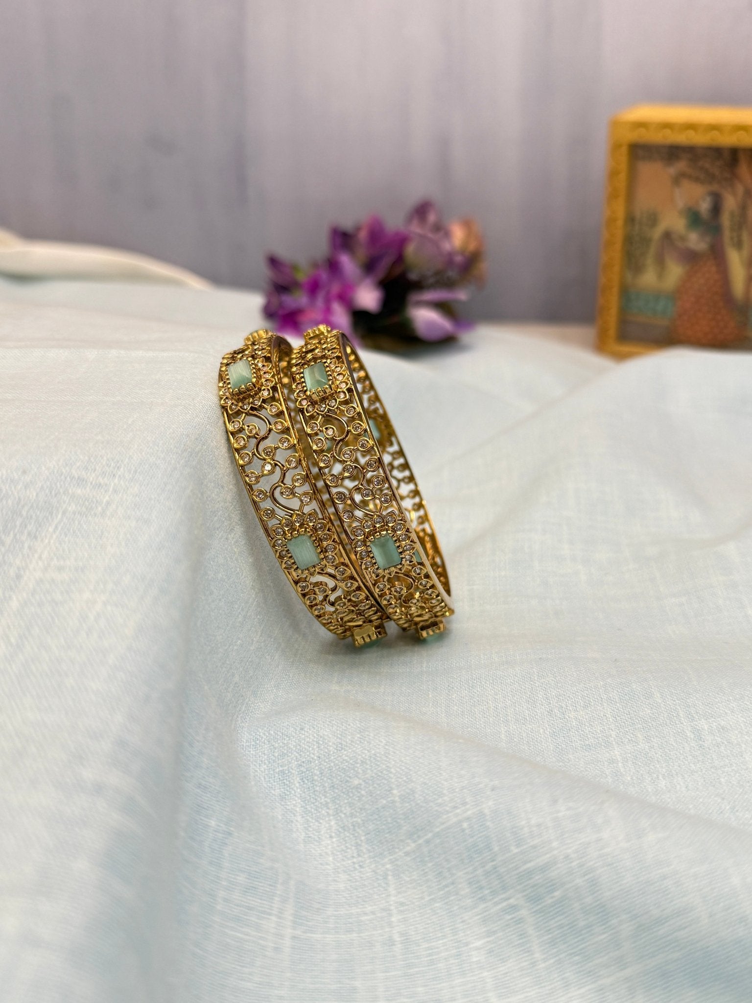 Antique Stone Bangles 6890 - Mahilas