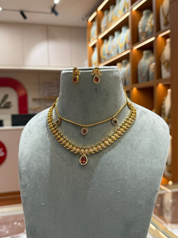 Antique Stone Full Necklace Set | NC002