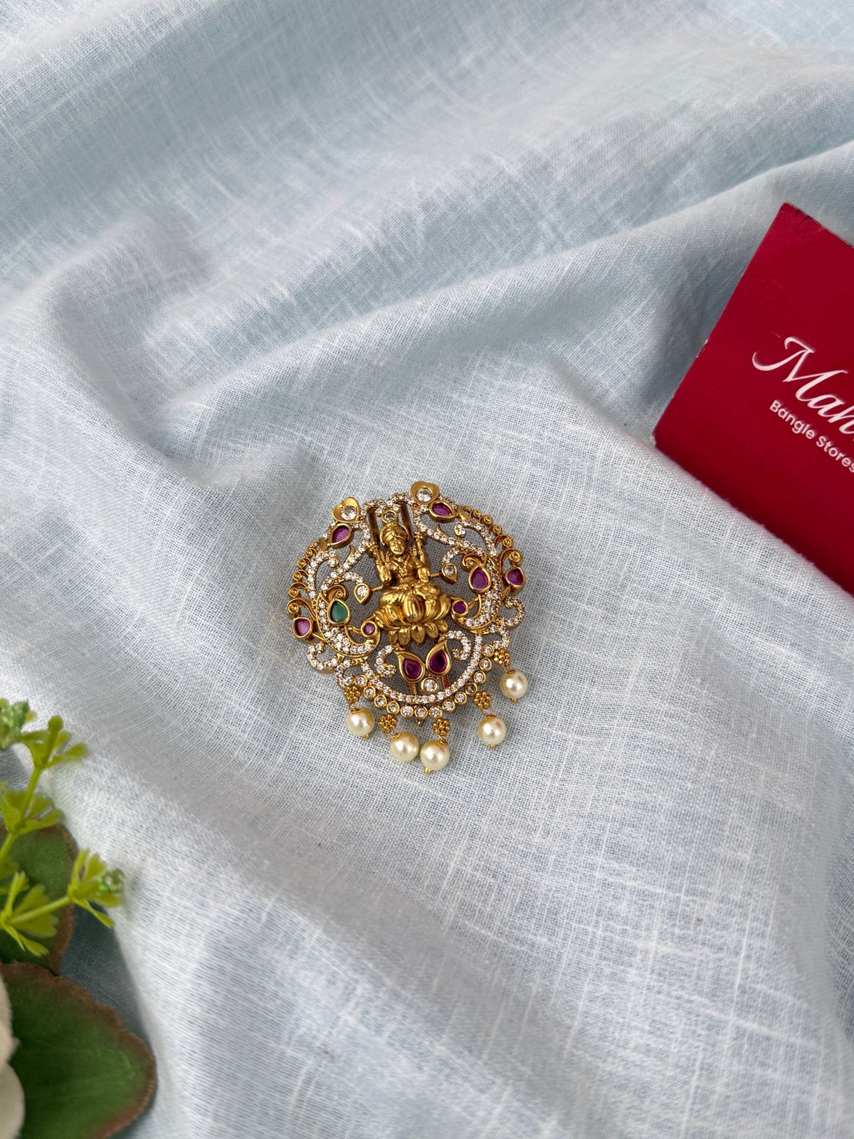 Antique Stone Lakshmi Jadebille| J0137 - Mahilas