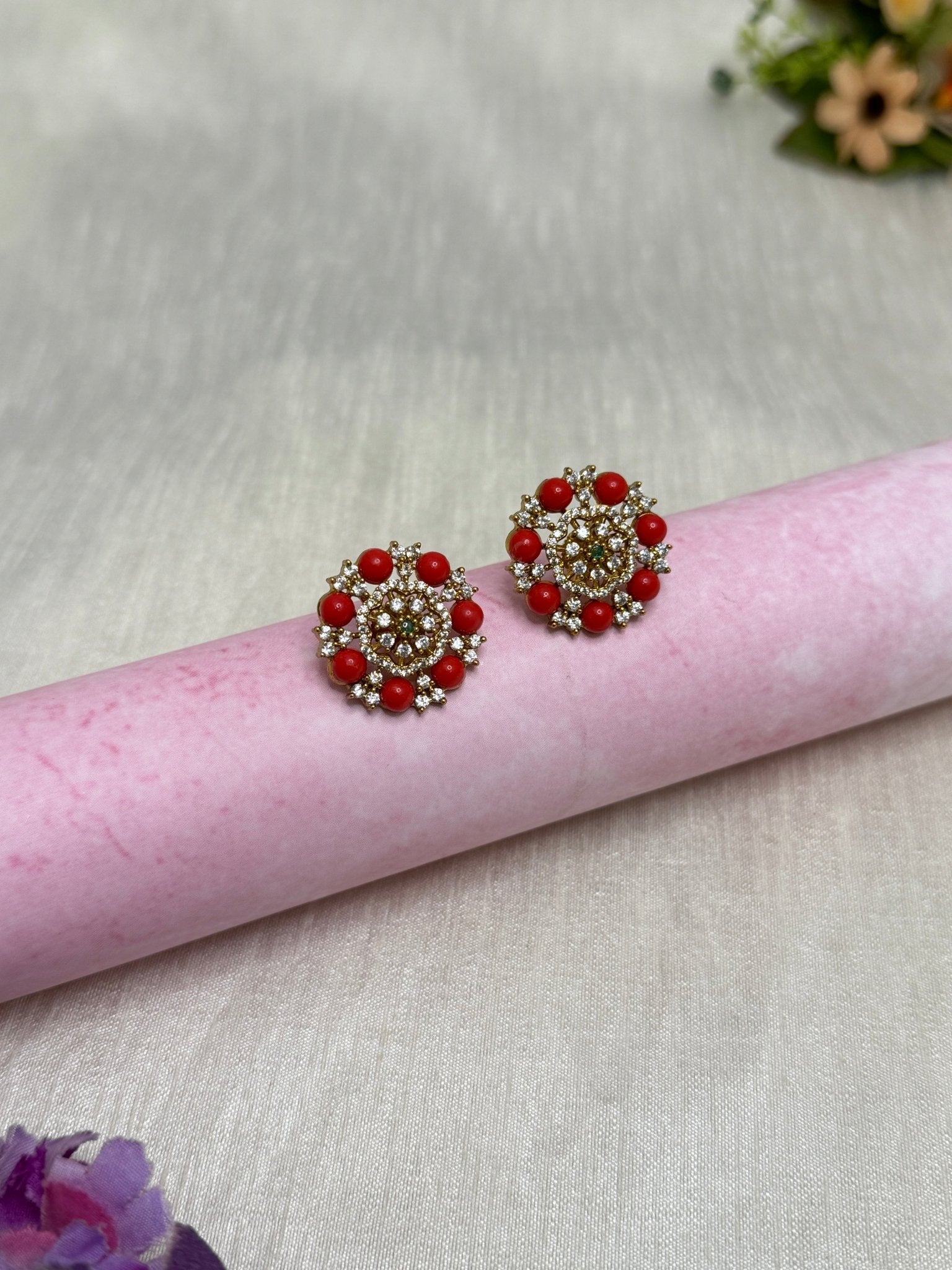 Antique Stud Earrings 0254 - Mahilas