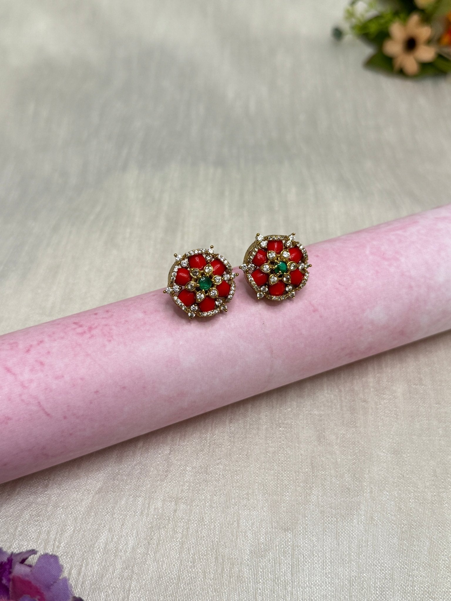 Antique Stud Earrings 0255 - Mahilas