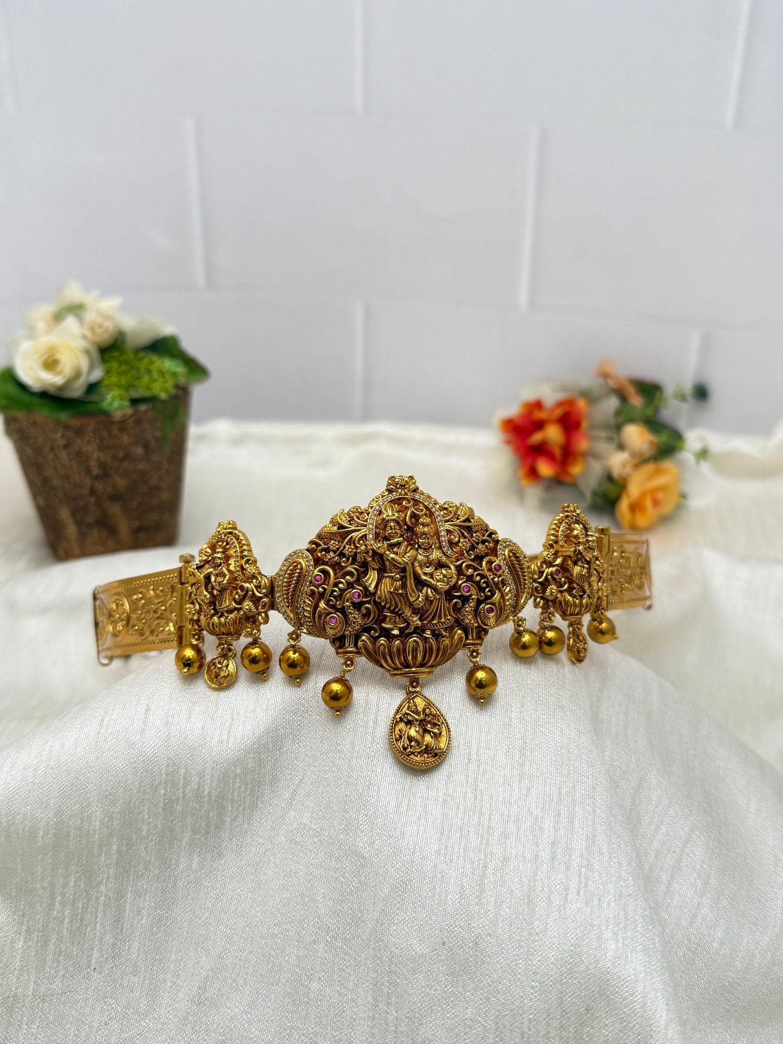 Antique Vaddanam Kamarbandh For Kids 2 Yrs - 11 Yrs 6960 - Mahilas