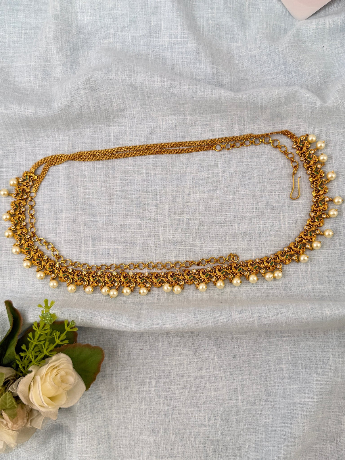 Antique Vaddanam Kamarbandh | V0080 - Mahilas