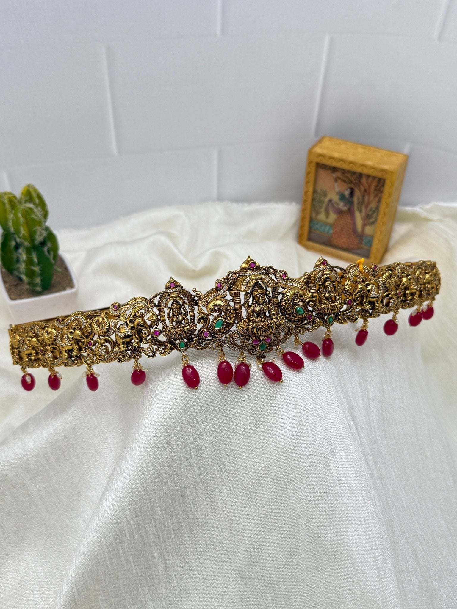 Antique Vaddanam Reversible Kamarbandh 6830 - Mahilas
