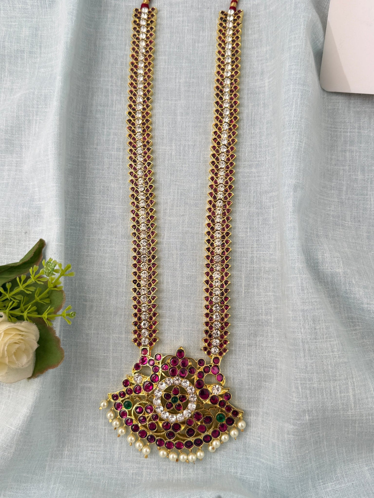 Barathanatyam Classical Necklace Temple In Pure Premium Brass| N0763 - Mahilas