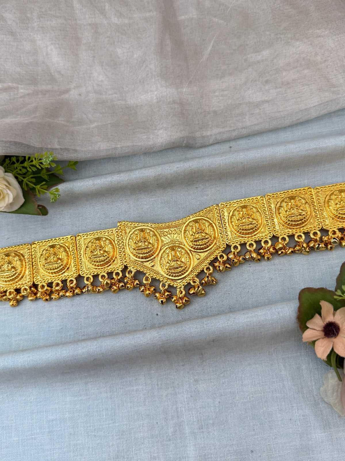 Bharatnatyam Classical Waist Belt Temple in Regular | T0063 - Mahilas