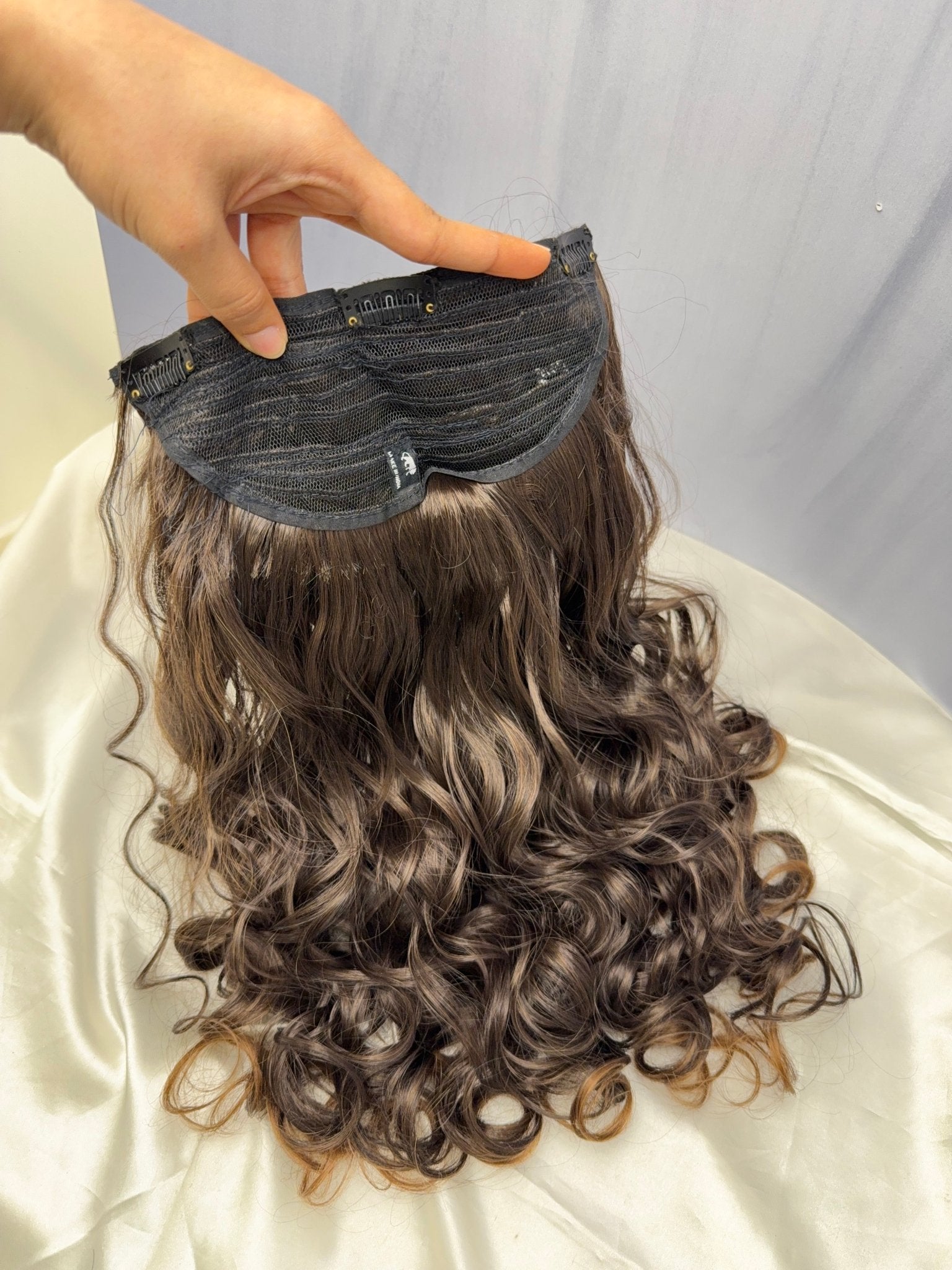 Curly 3 Clips Volumising/Styling 18 Inches Human Hair Extension in 3 Colors - Mahilas