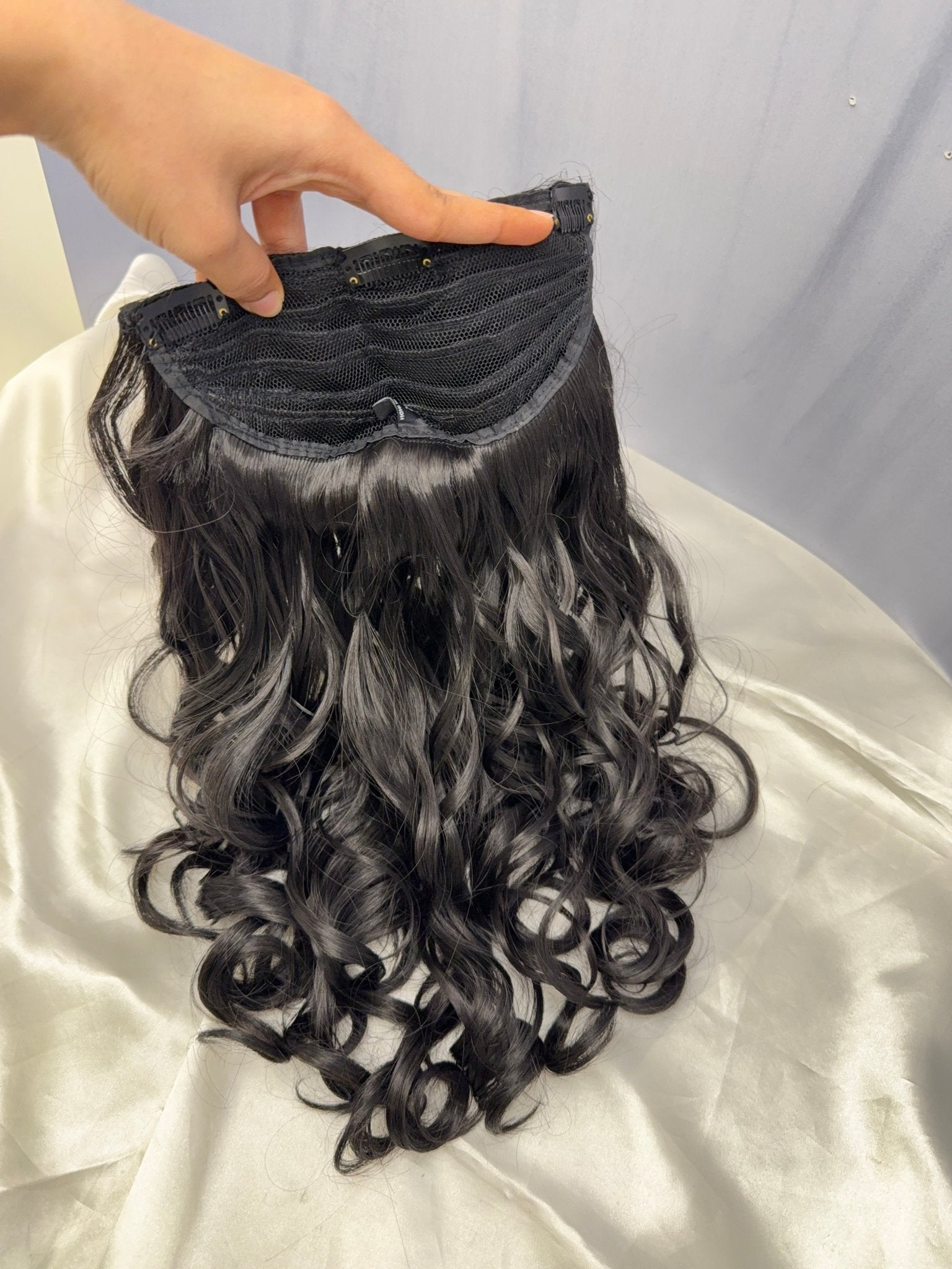 Curly 3 Clips Volumising/Styling 18 Inches Human Hair Extension in 3 Colors - Mahilas