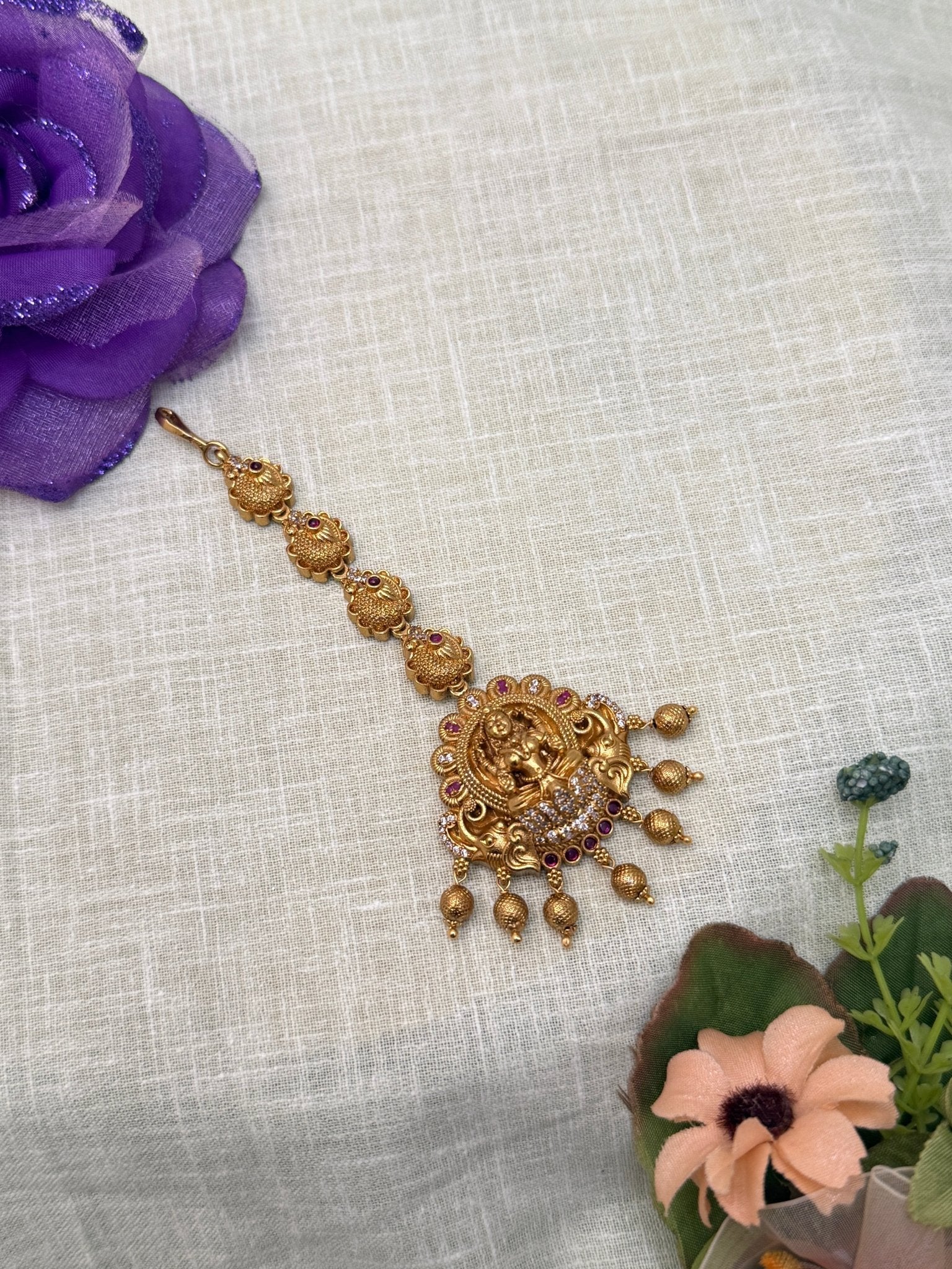 Designer Antique Maang Teeka 4181 - Mahilas