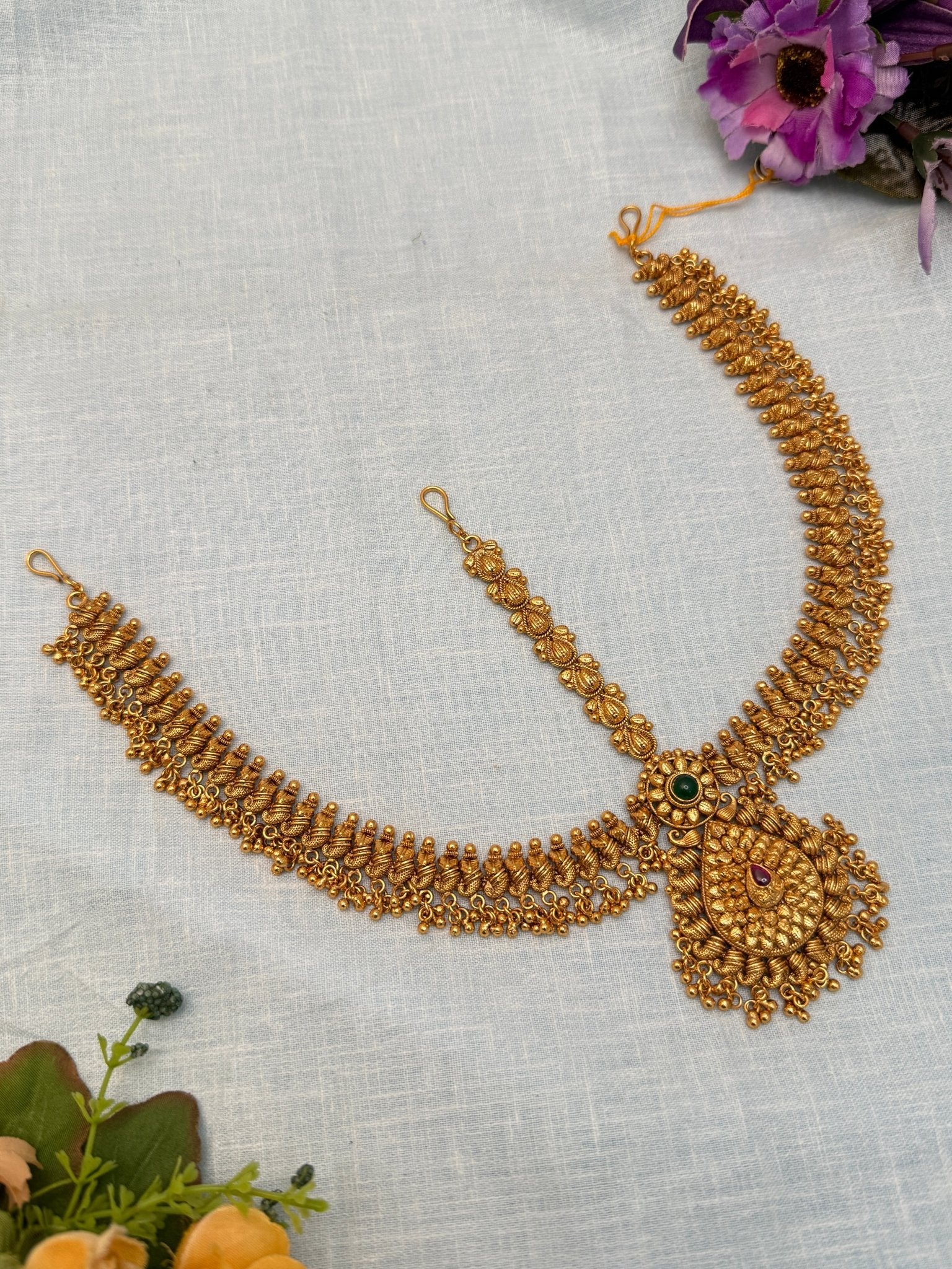 Designer Antique Maang Teeka 4186 - Mahilas
