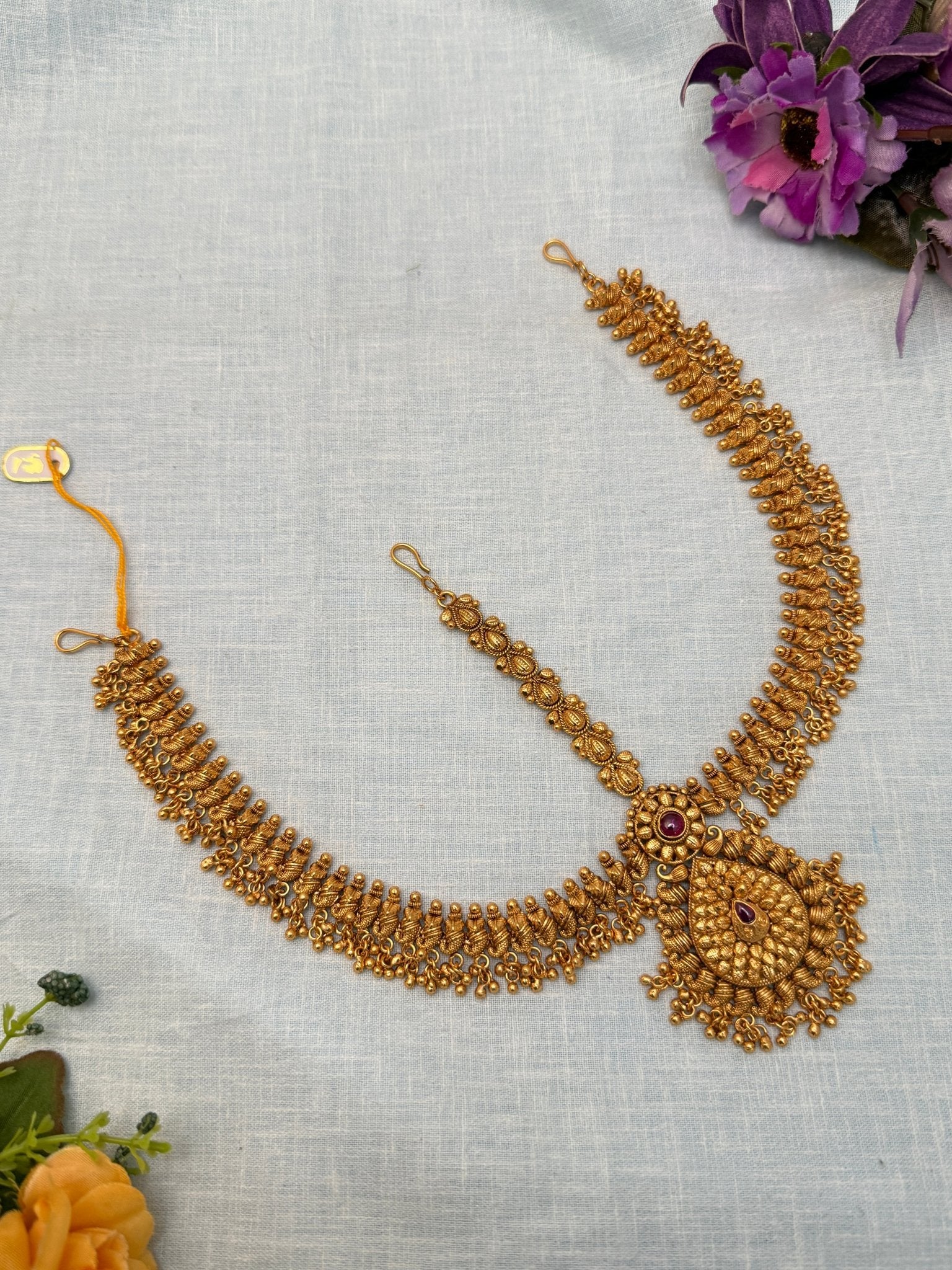 Designer Antique Maang Teeka 4187 - Mahilas