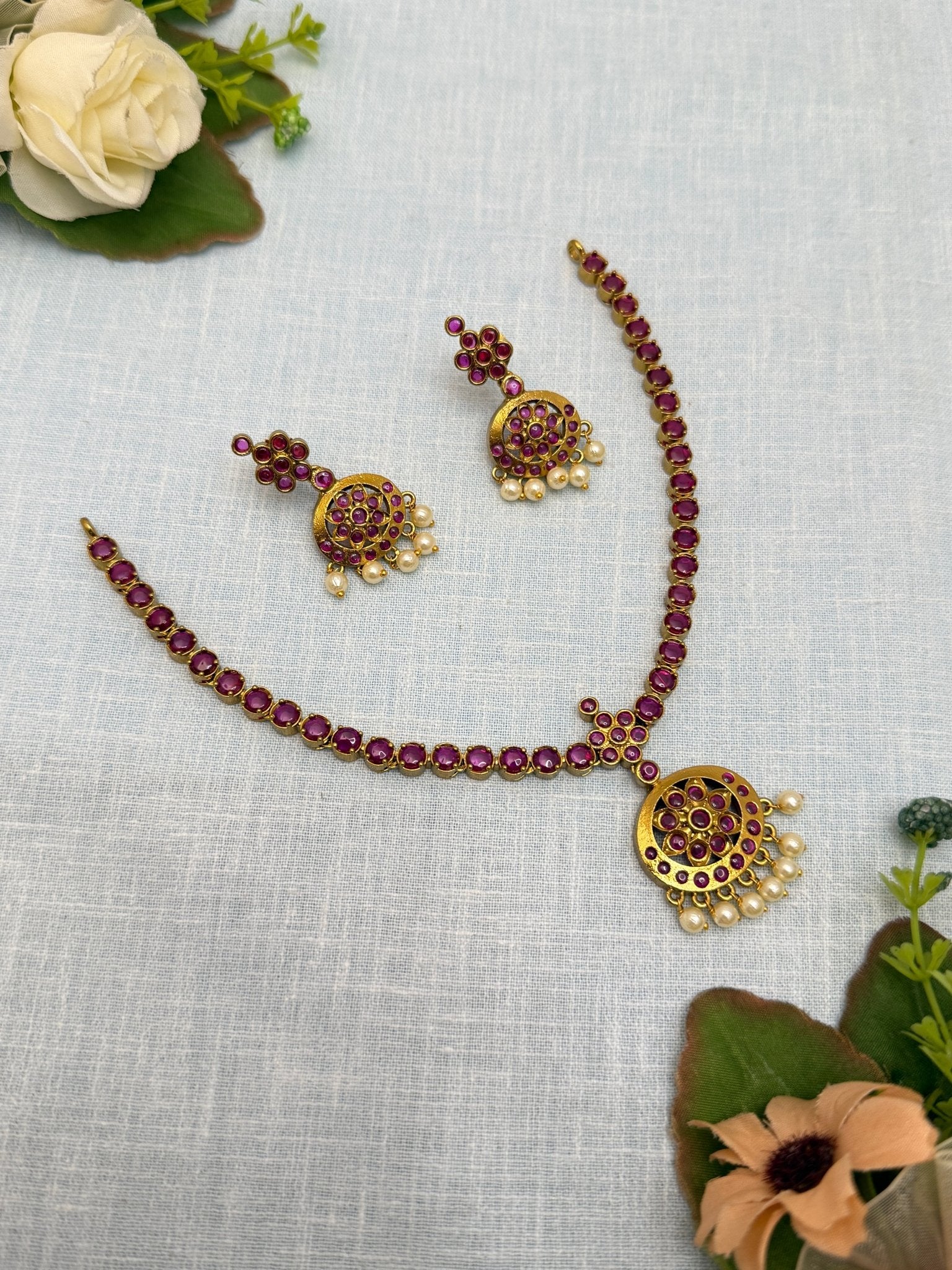 Designer Antique Necklace 486 - Mahilas