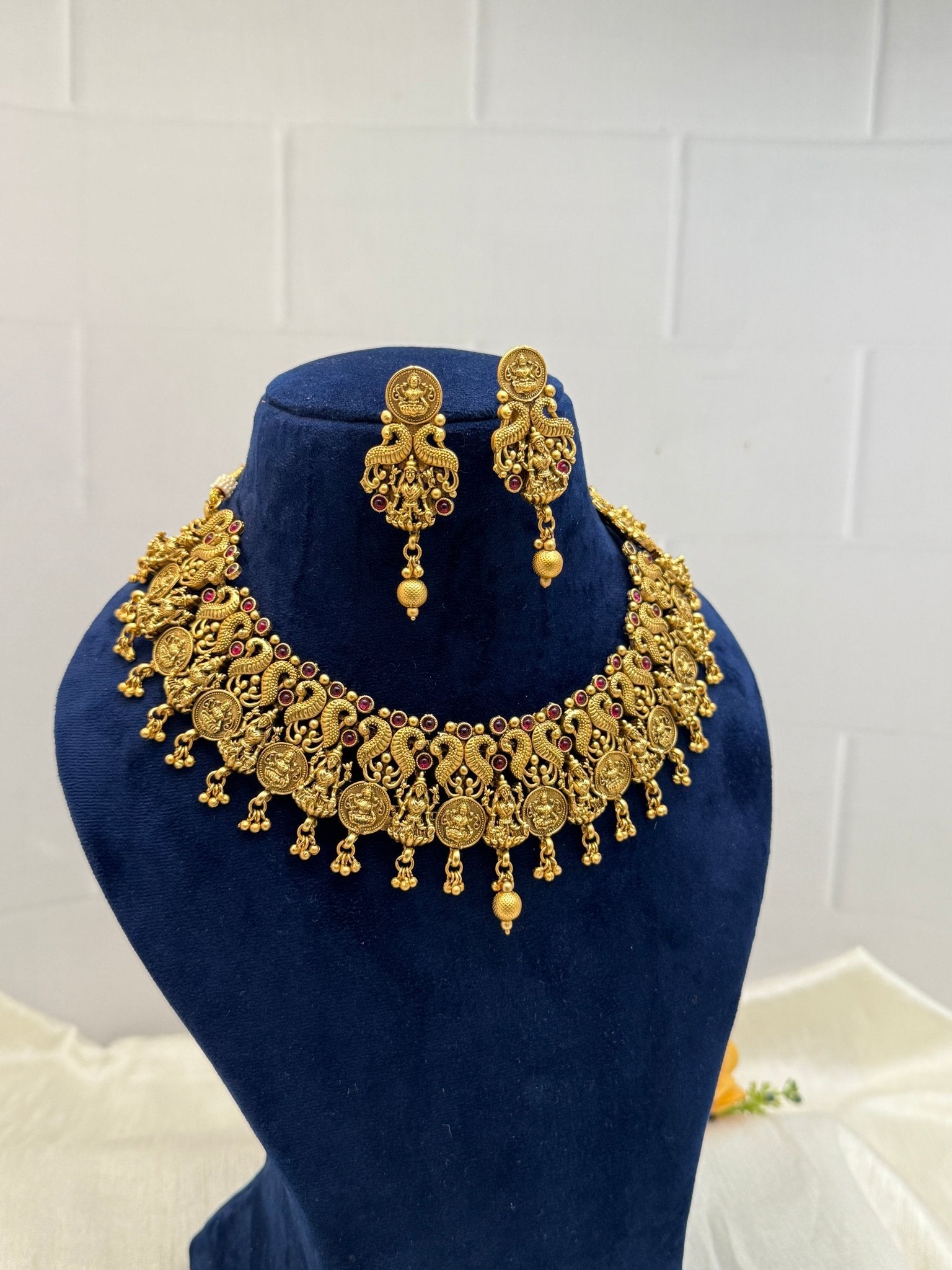 Designer Antique Necklace Set 377 - Mahilas