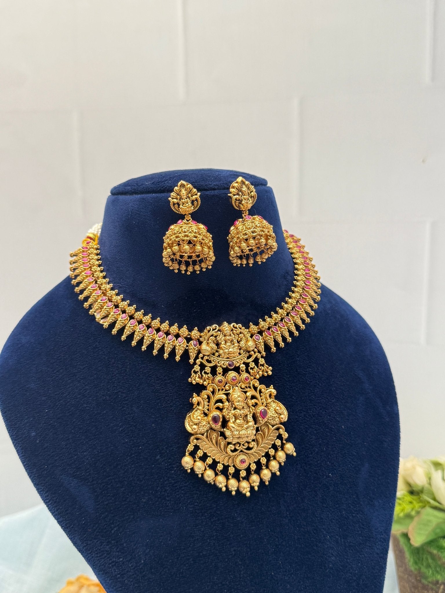Designer Antique Necklace Set 406 - Mahilas