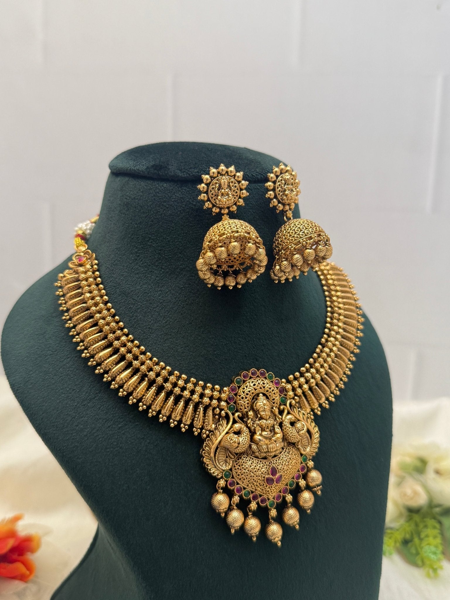 Designer Antique Necklace Set 425 - Mahilas