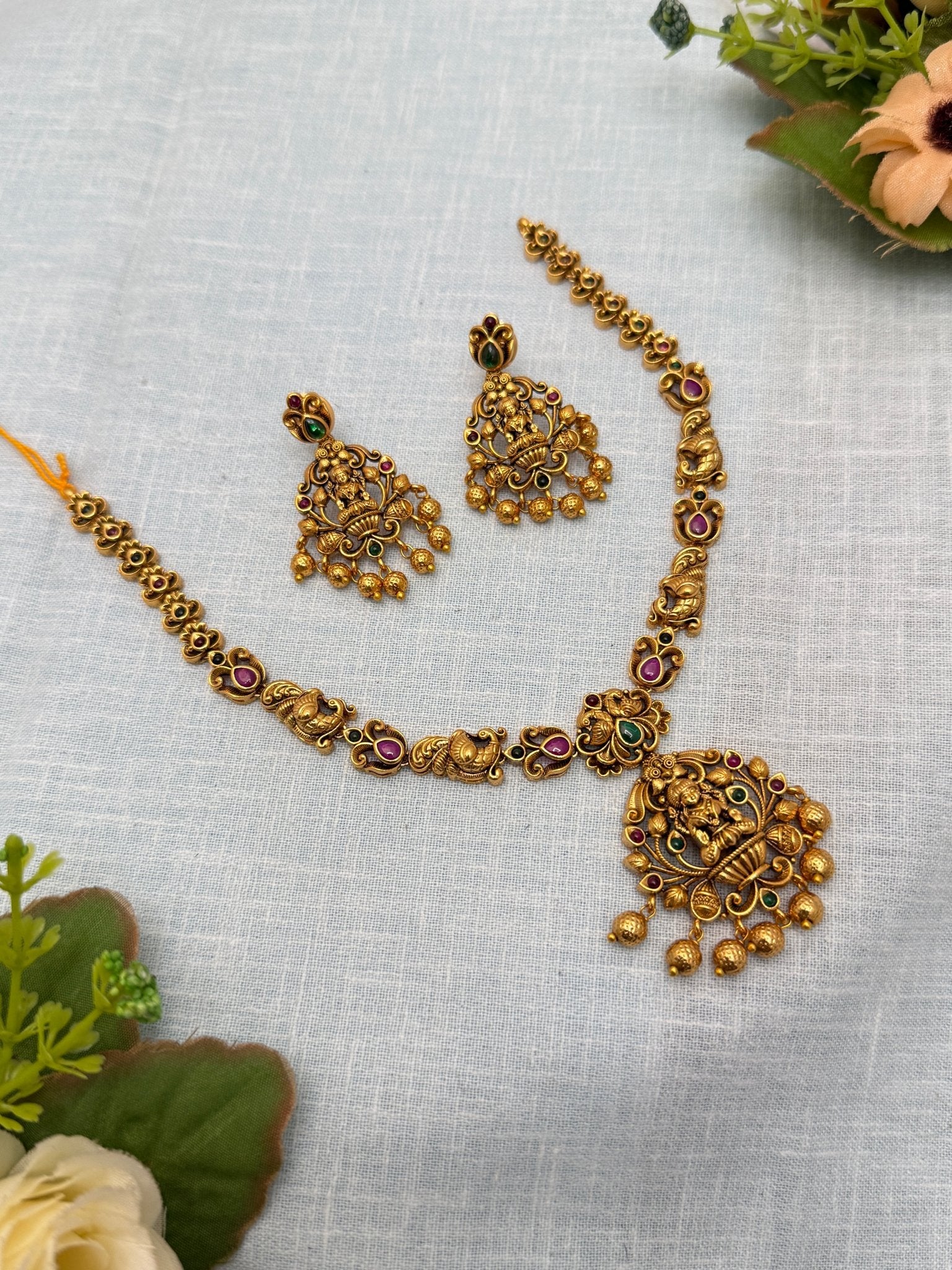 Designer Antique Necklace Set 705 - Mahilas