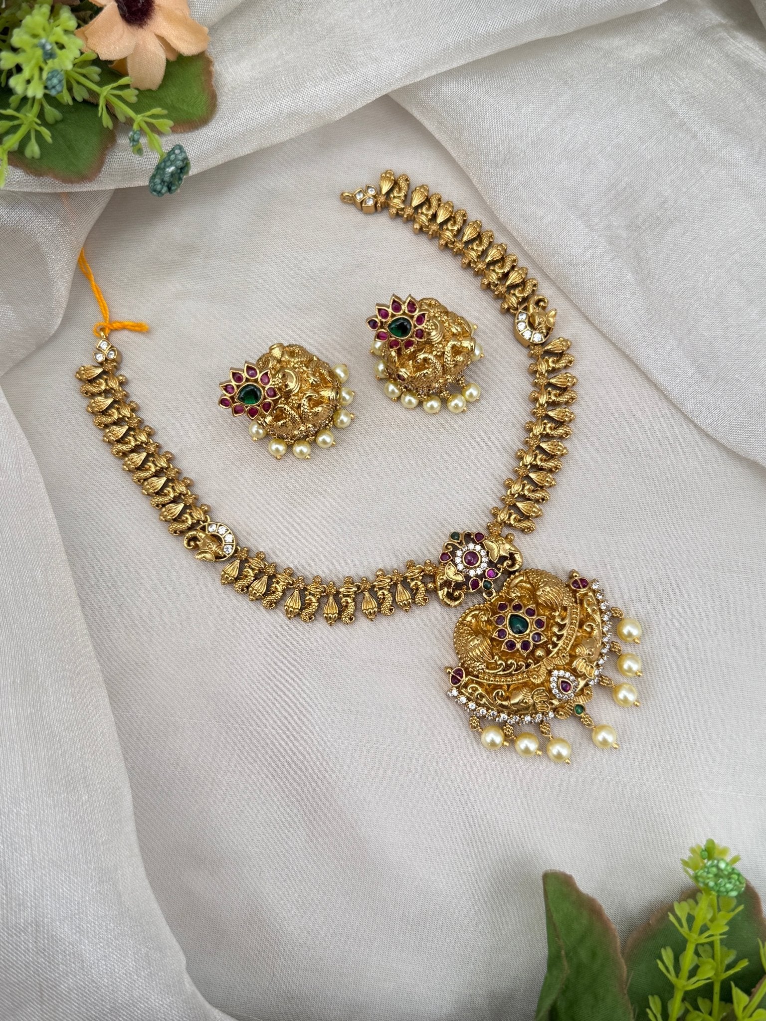 Designer Antique Necklace Set 727 - Mahilas