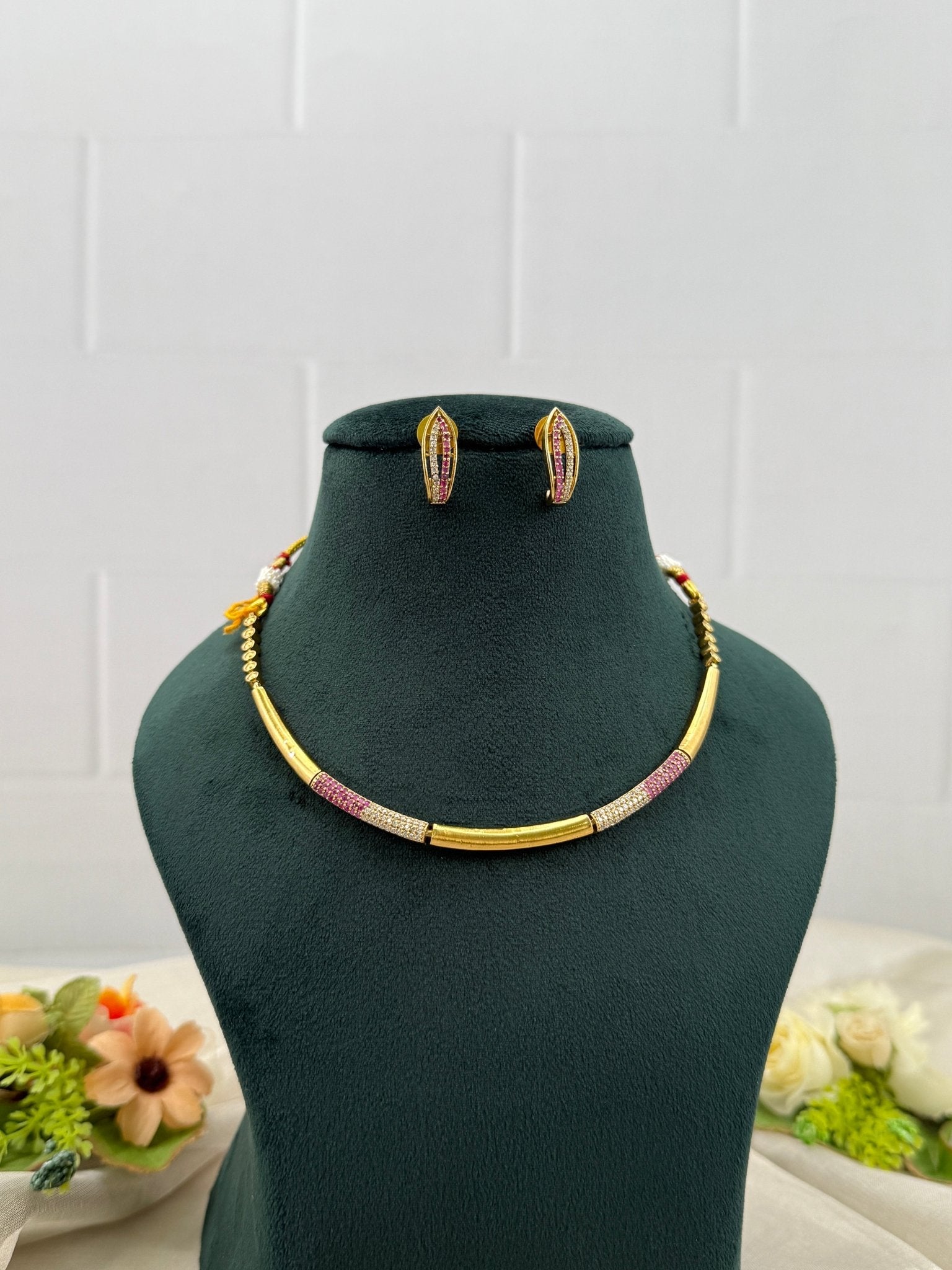 Designer Antique Necklace Set 730 - Mahilas