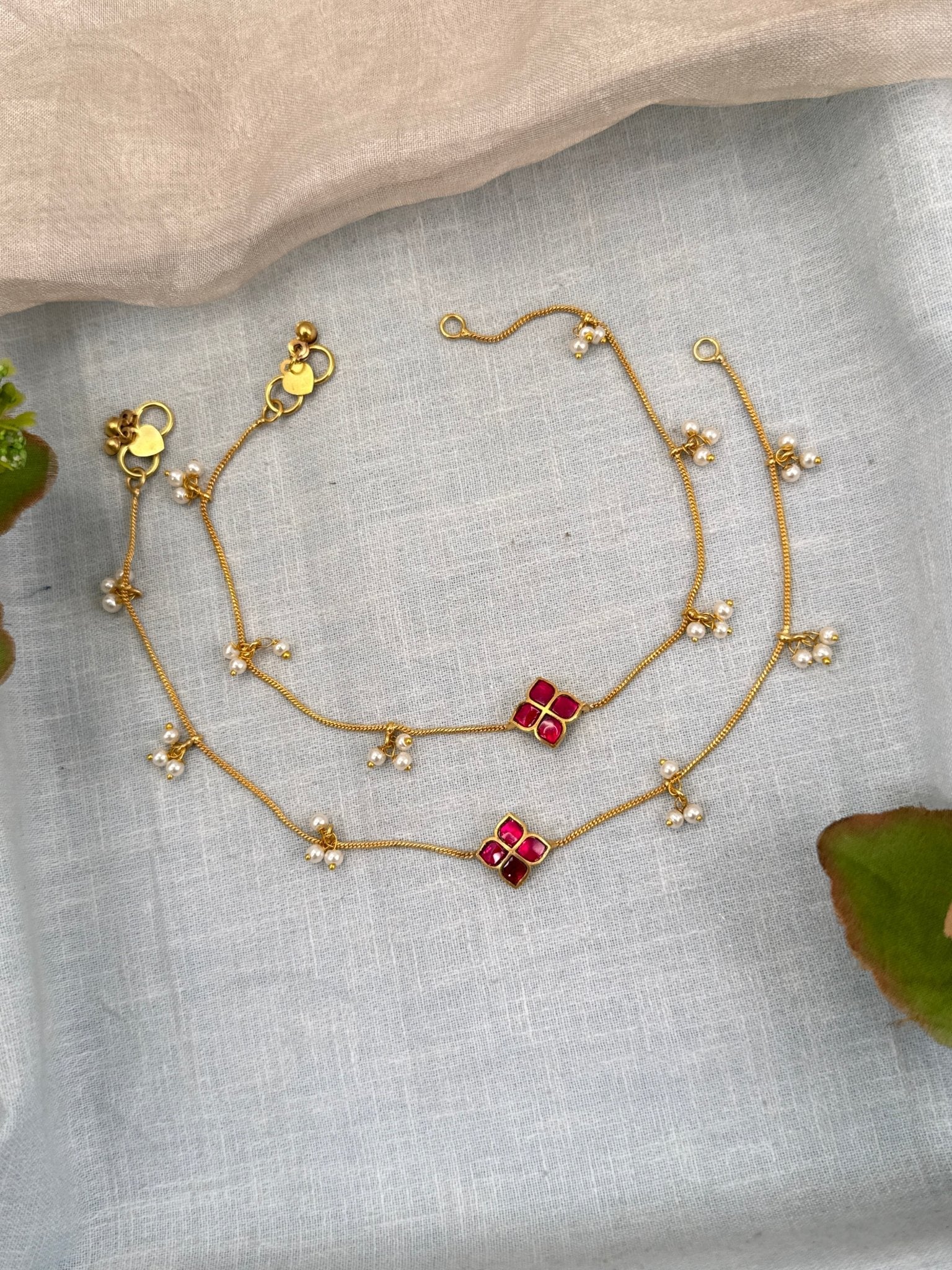 Designer Antique Payal Anklet 0305 - Mahilas