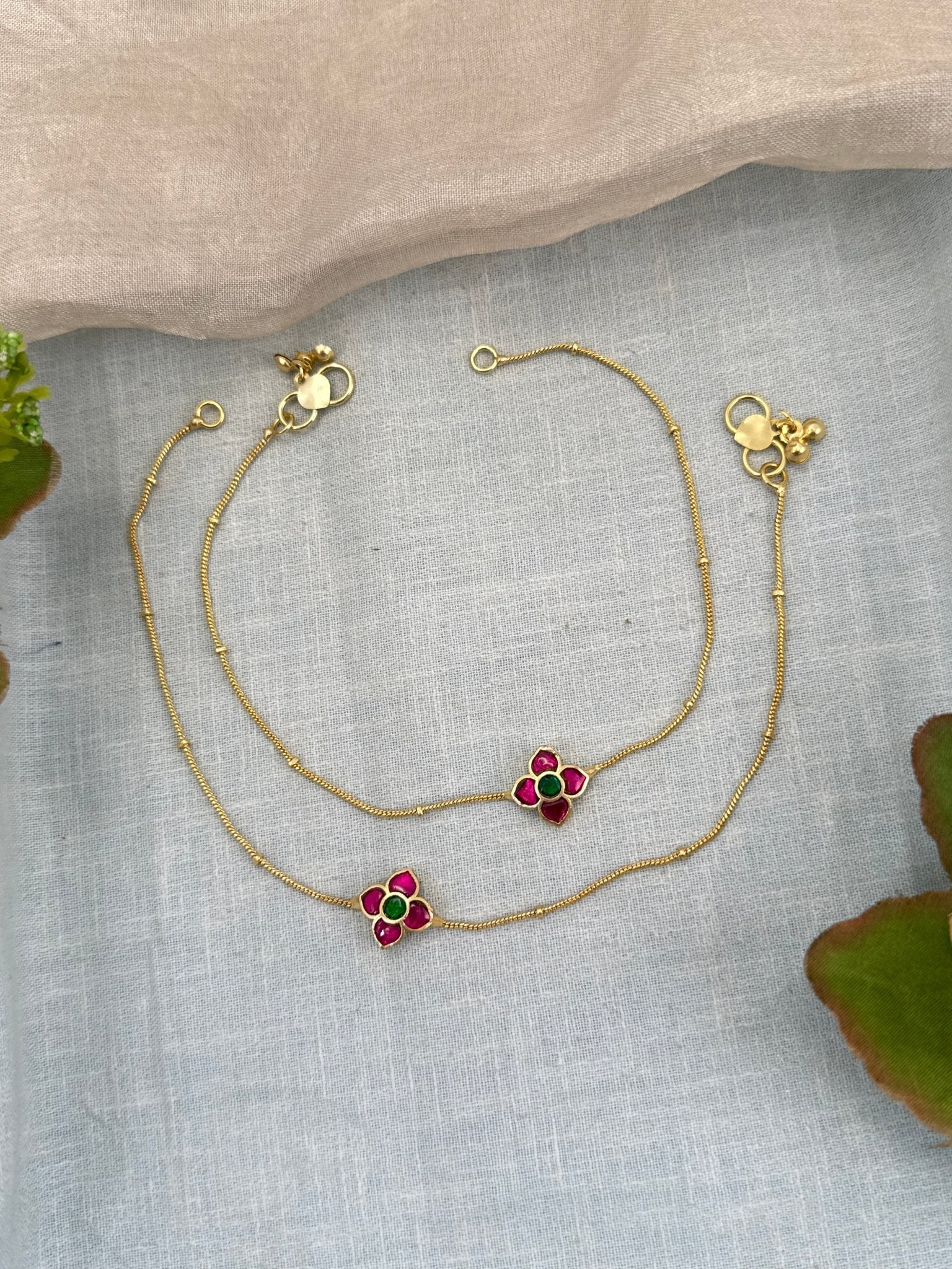 Designer Antique Payal Anklet 0306 - Mahilas