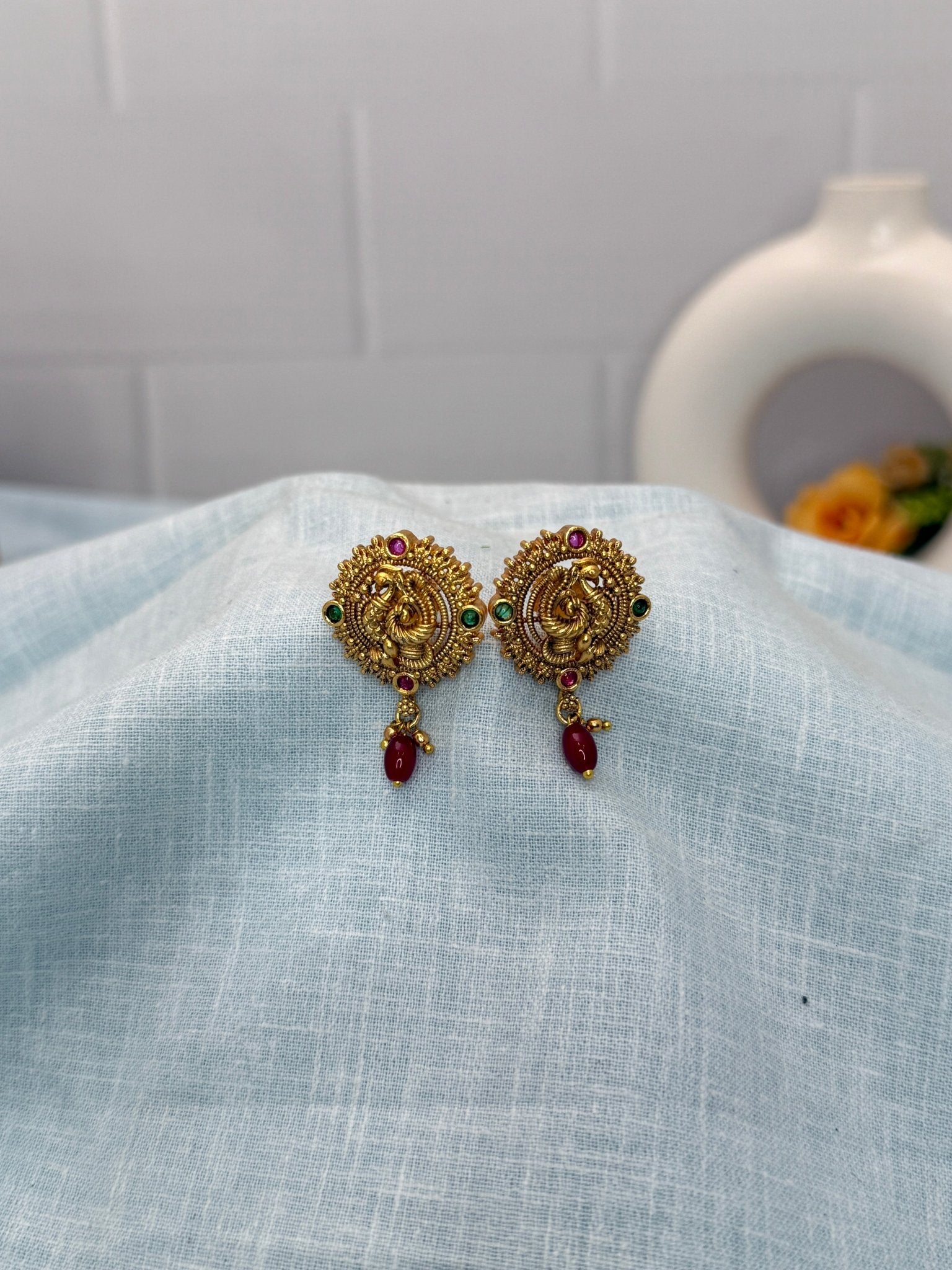 Designer Antique Stud Earrings 0281 - Mahilas