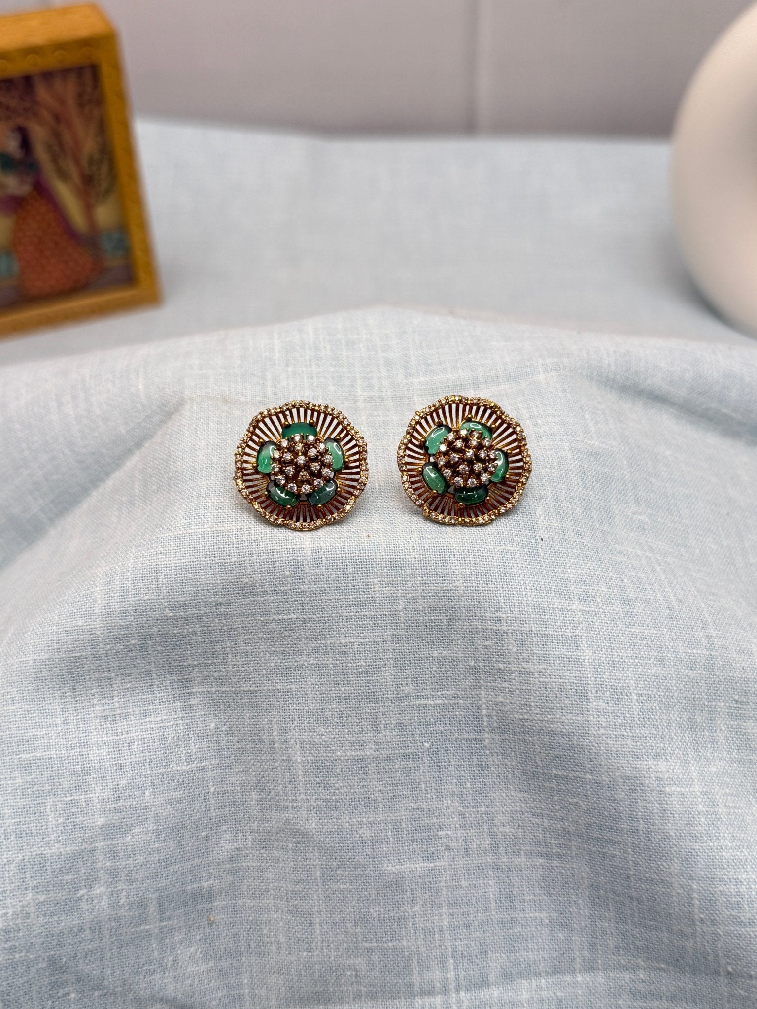 Designer Antique Stud Earrings 0297 - Mahilas