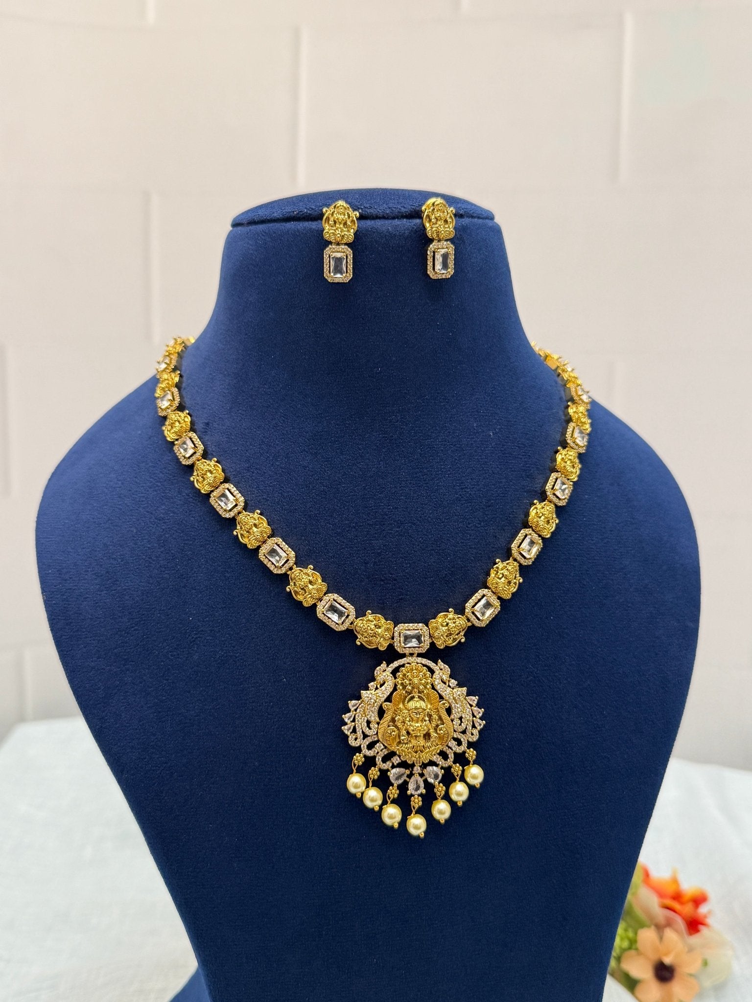 Designer Antique Victorian Necklace Set 211 - Mahilas