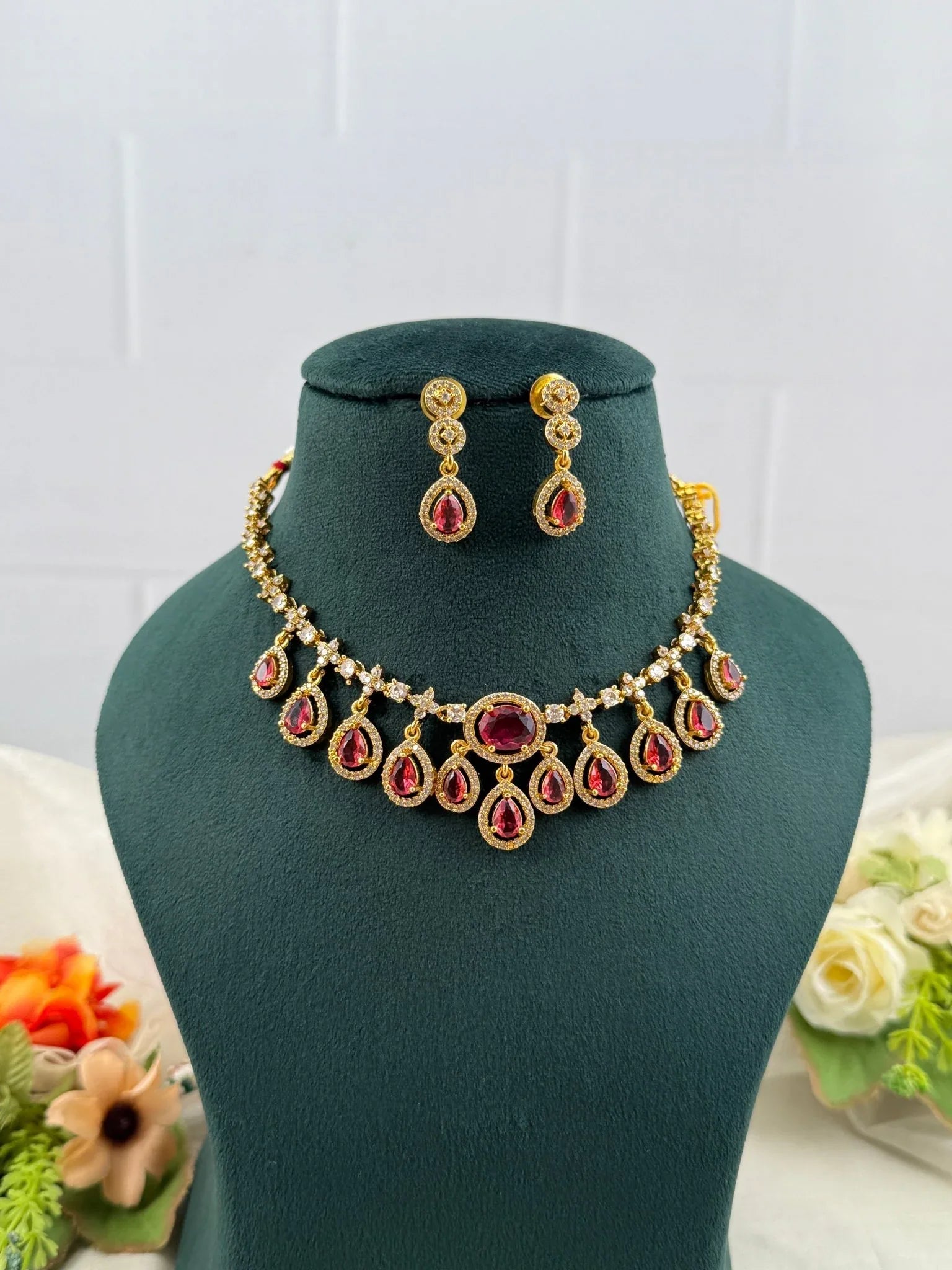 Designer Antique Victorian Necklace Set 234 - Mahilas