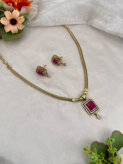 Designer Antique Victorian Necklace Set 241 - Mahilas