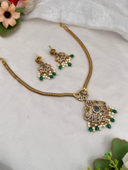 Designer Antique Victorian Necklace Set 243 - Mahilas