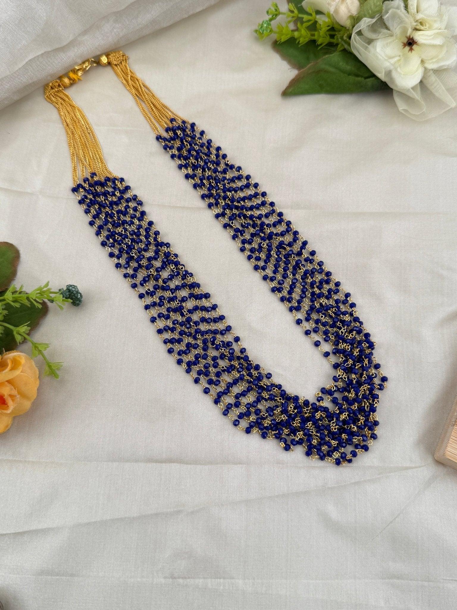 Designer Beaded Layered Necklace 654 - Mahilas