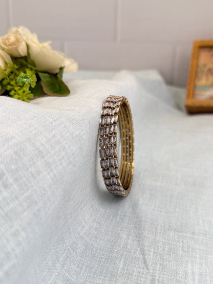 Designer Brick Design Stone Bangles 7004 - 3 Colors - Mahilas