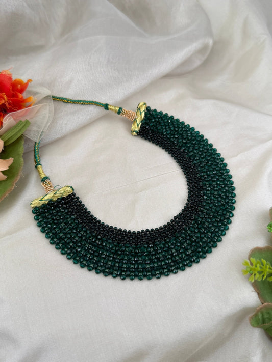 Designer Crystal Choker Necklace Set 643 - 5 Colors - Mahilas