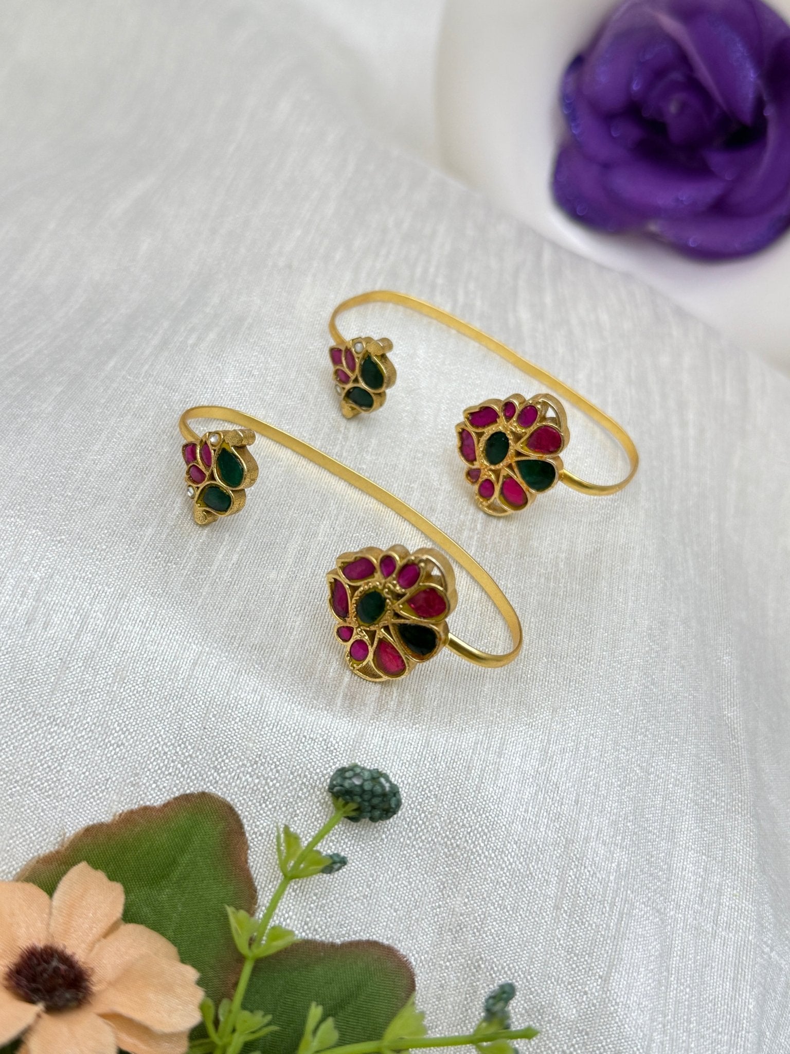 Designer Jadau Kundan Earcuff Earrings 1184 - Mahilas