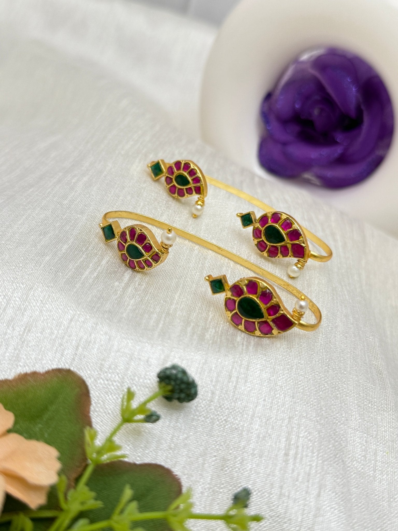 Designer Jadau Kundan Earcuff Earrings 1191 - Mahilas